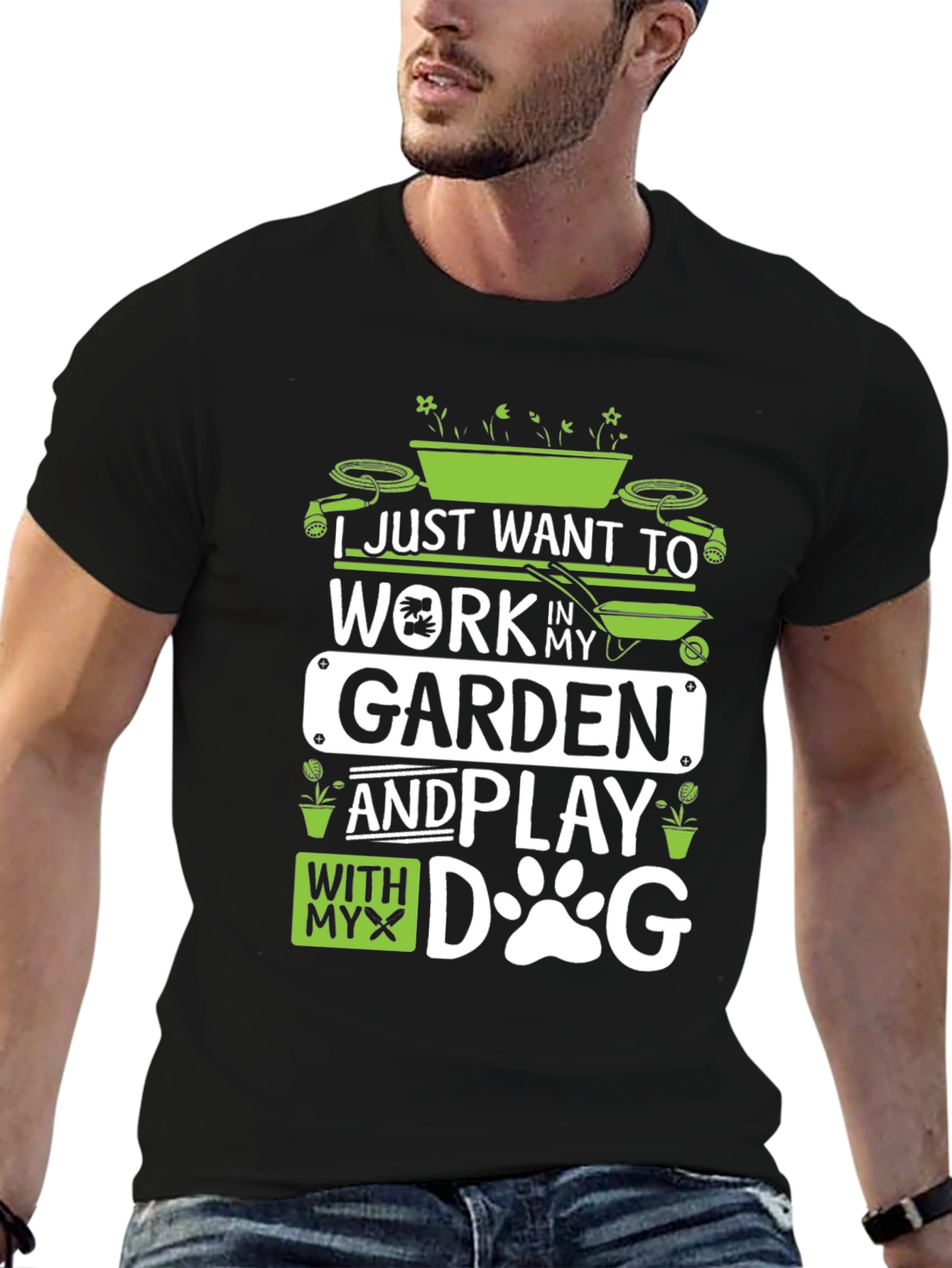 Gardening and Dog Lover T-Shirt