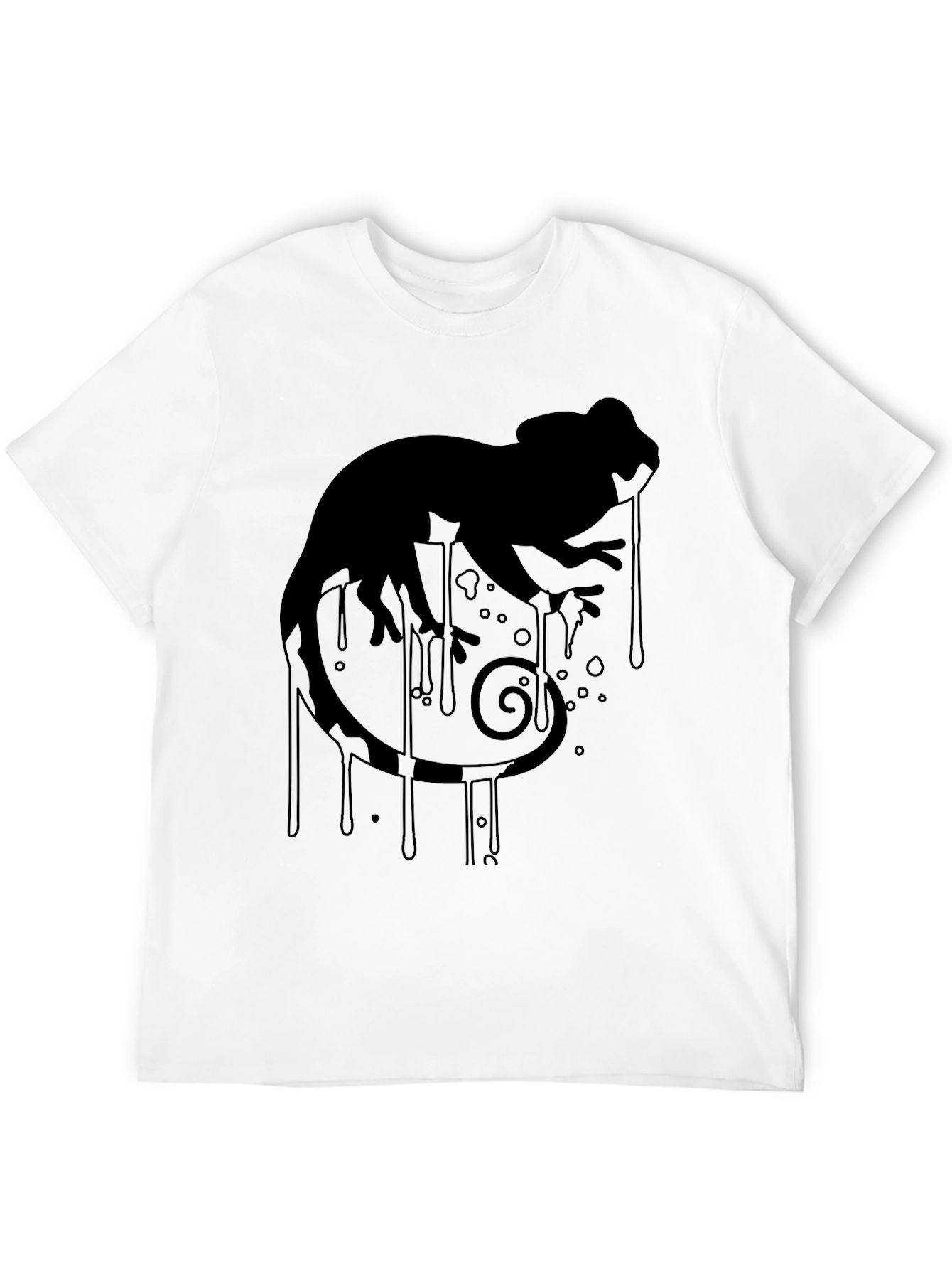 Chameleon Drip Black T-Shirt