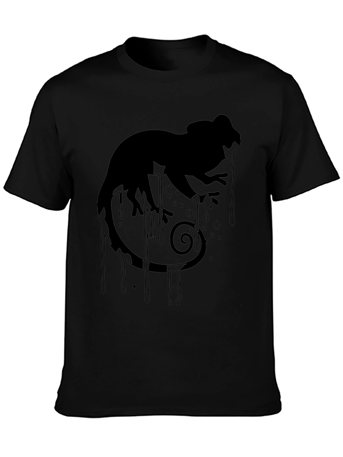 Chameleon Drip Black T-Shirt
