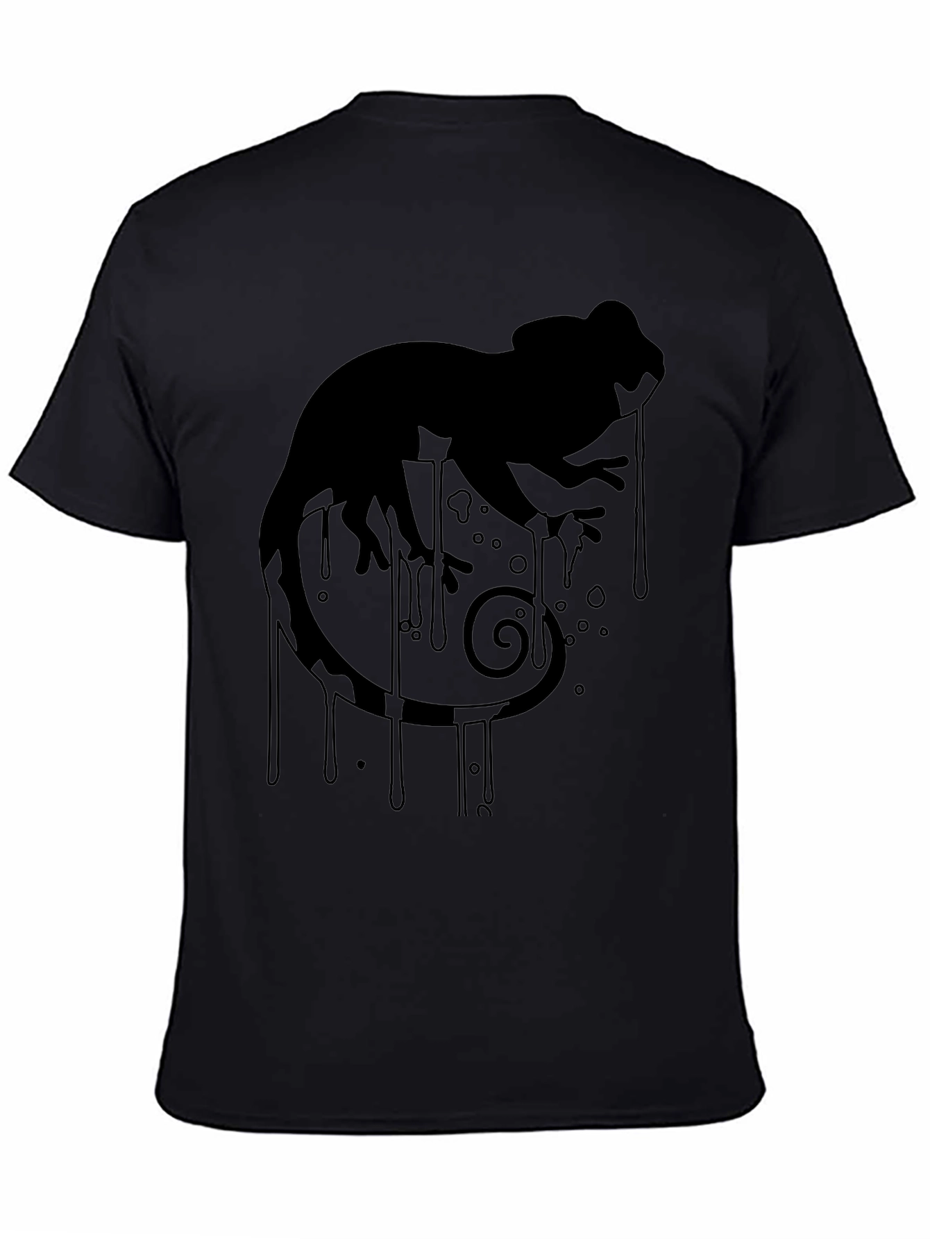 Chameleon Drip Black T-Shirt