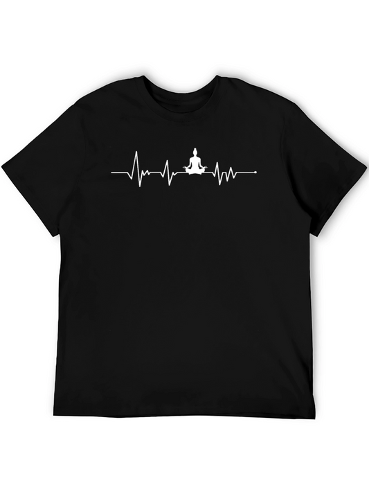 Zen Heartbeat Tee - Meditate in Style