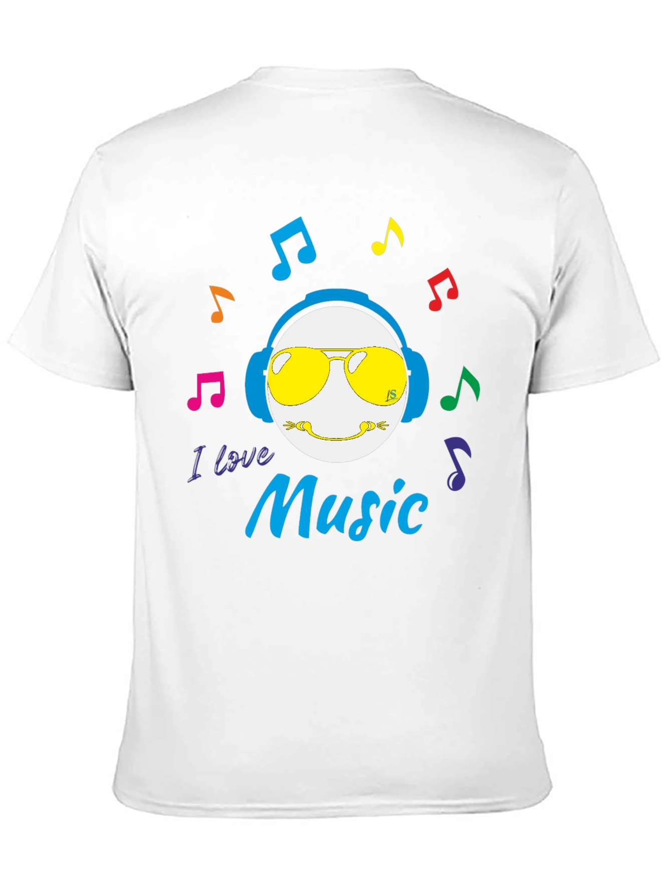 I Love Music T-Shirt - Cool Emoji Graphic Tee