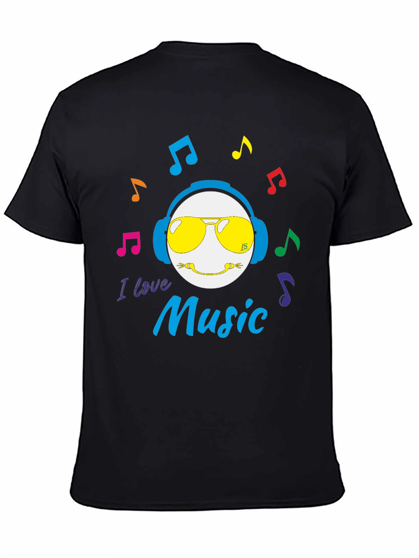 I Love Music T-Shirt - Cool Emoji Graphic Tee