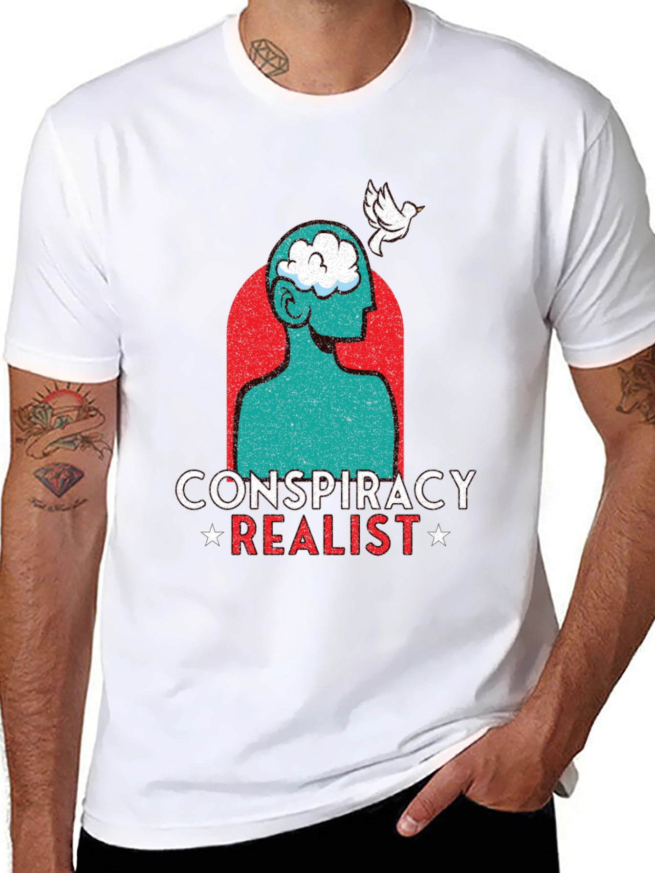 Conspiracy Realist Graphic T-Shirt