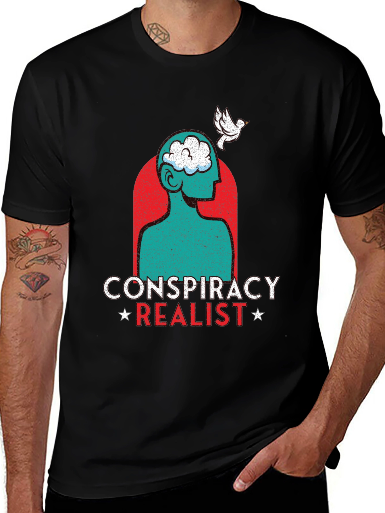 Conspiracy Realist Graphic T-Shirt