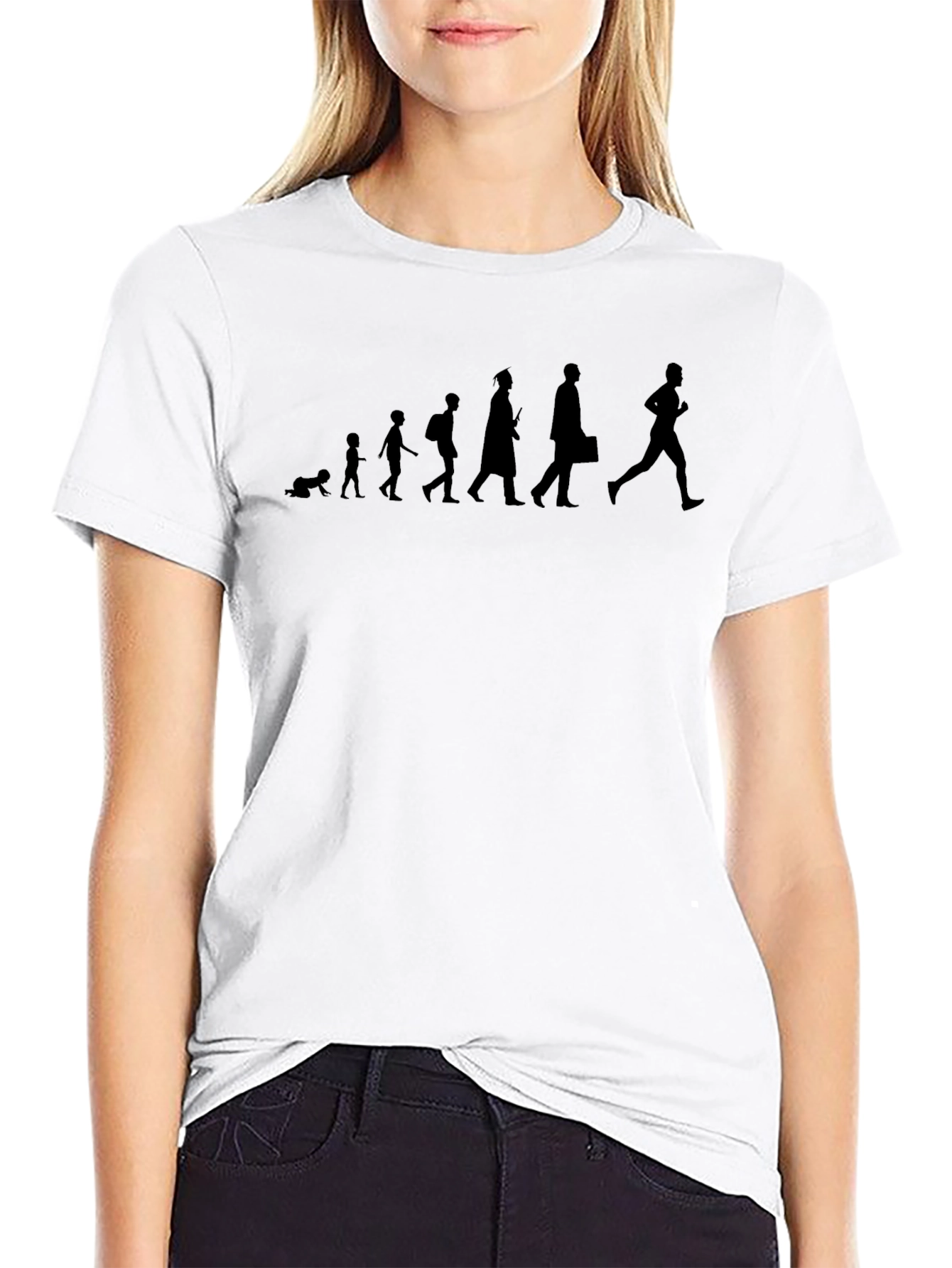 Evolution of Man Black T-Shirt
