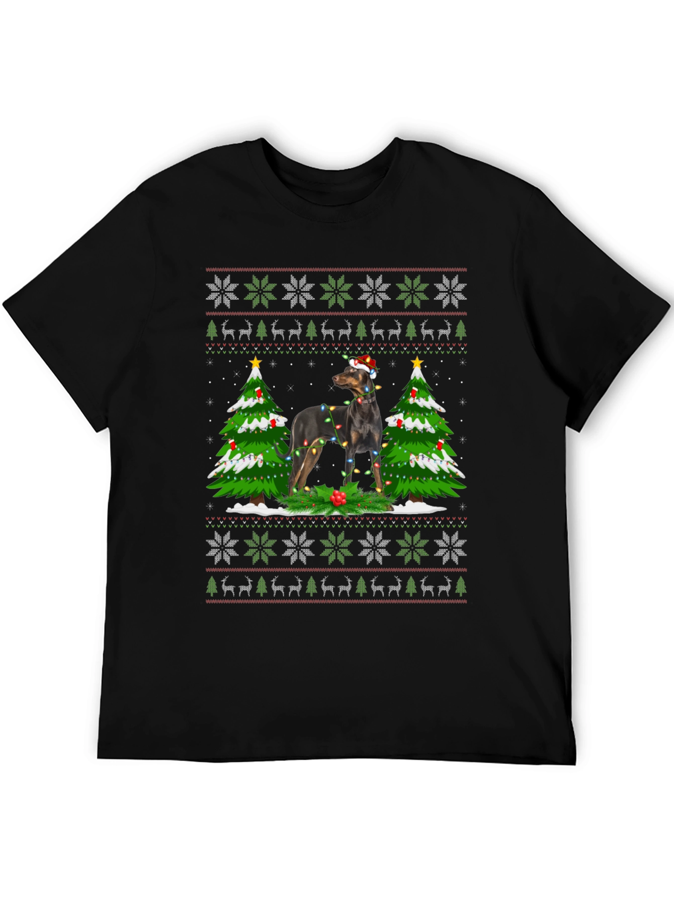 Festive Dog Christmas T-Shirt