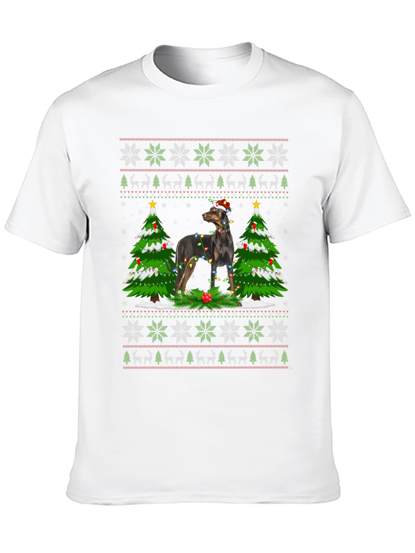 Festive Dog Christmas T-Shirt