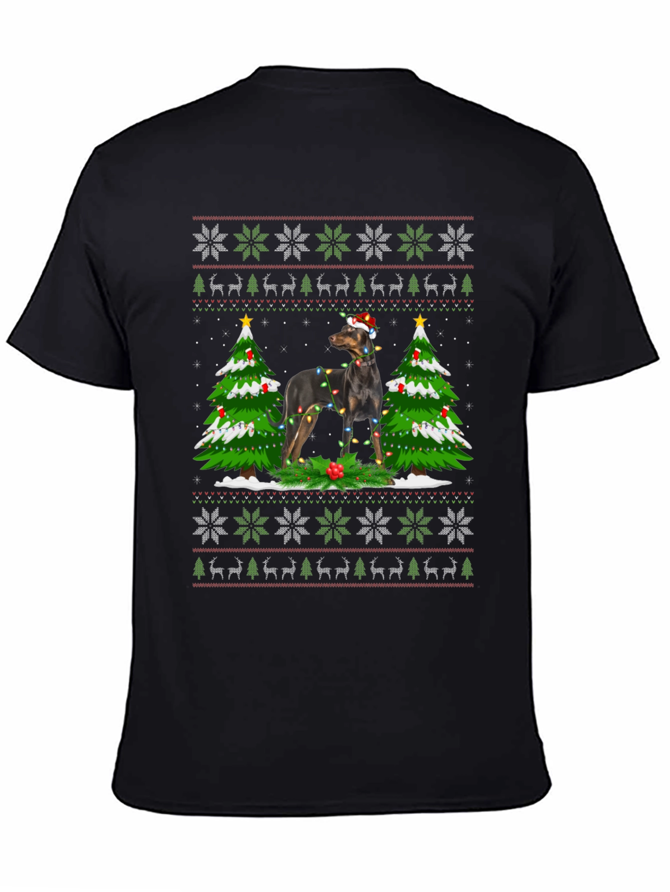 Festive Dog Christmas T-Shirt