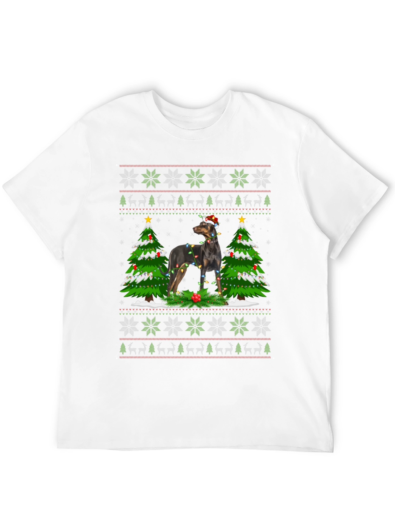 Festive Dog Christmas T-Shirt
