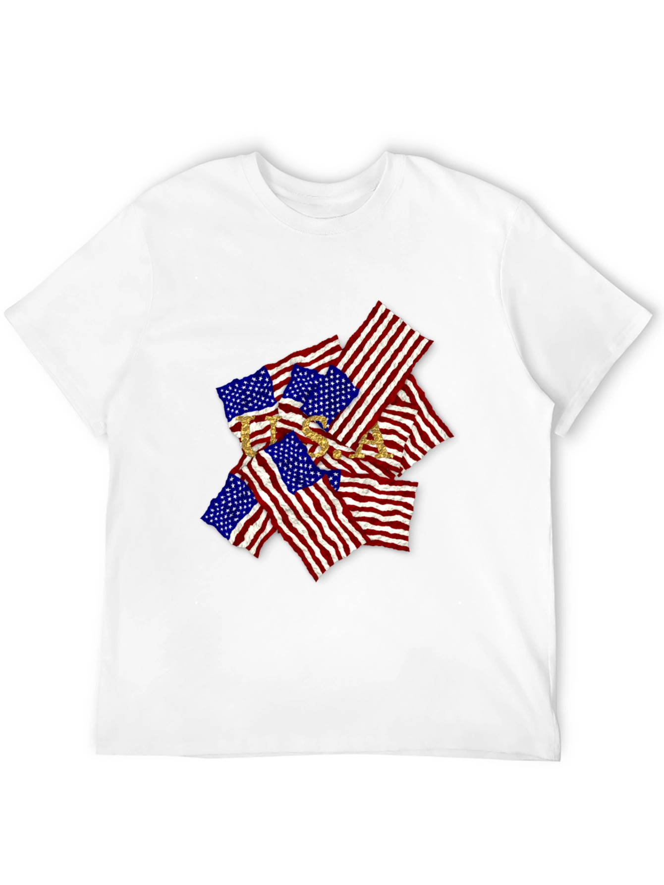USA Flag Graphic Tee - Patriotic Style