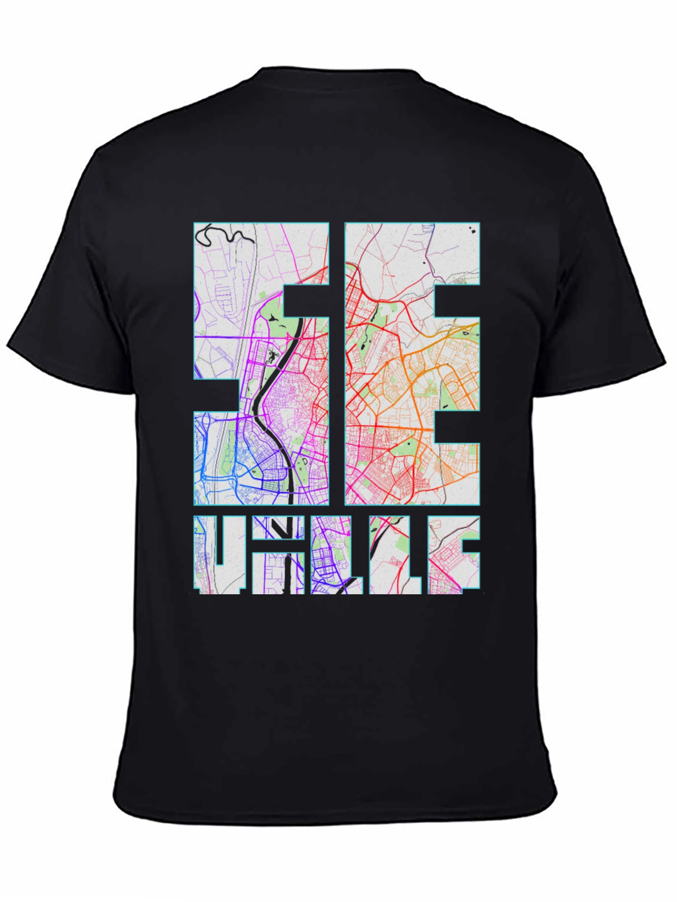 Halle Germany Map T-Shirt - Unique City Souvenir