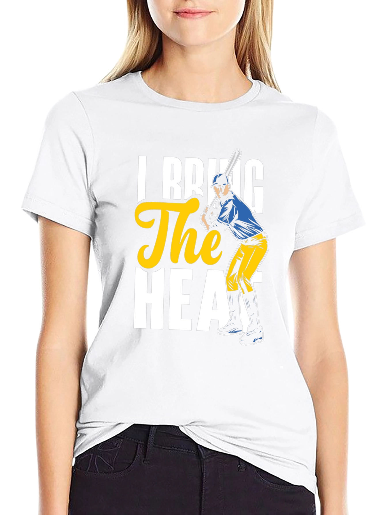 Baseball Player The Heat Graphic T-Shirt