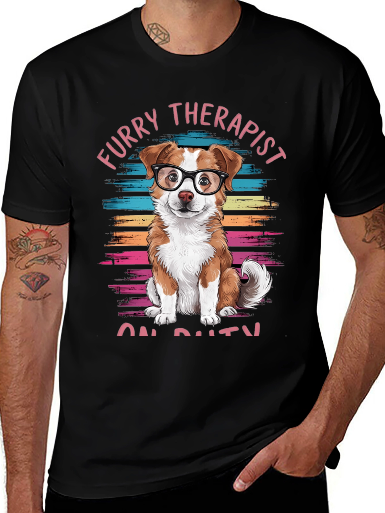 Furry Therapist On Duty Graphic Tee