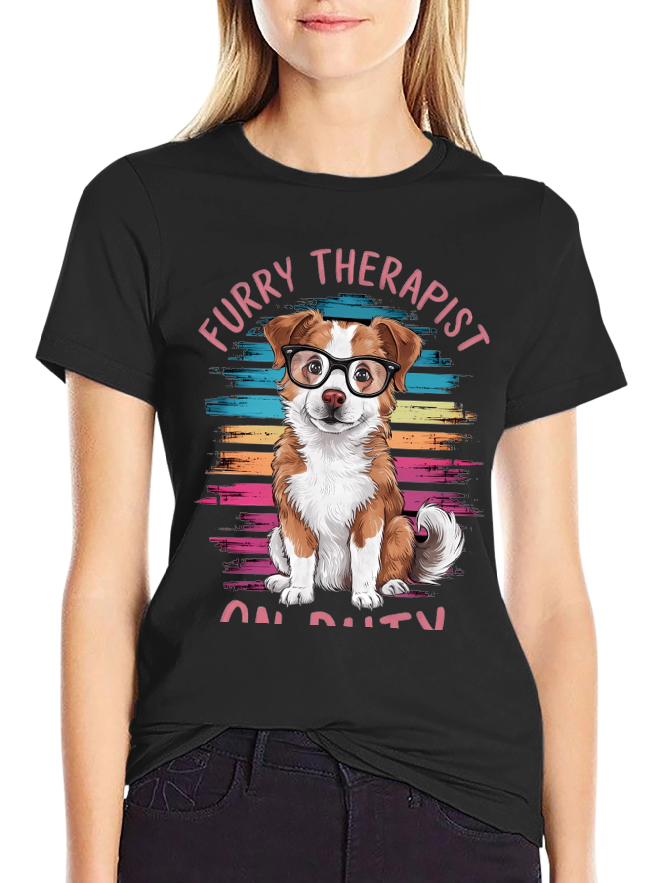 Furry Therapist On Duty Graphic Tee