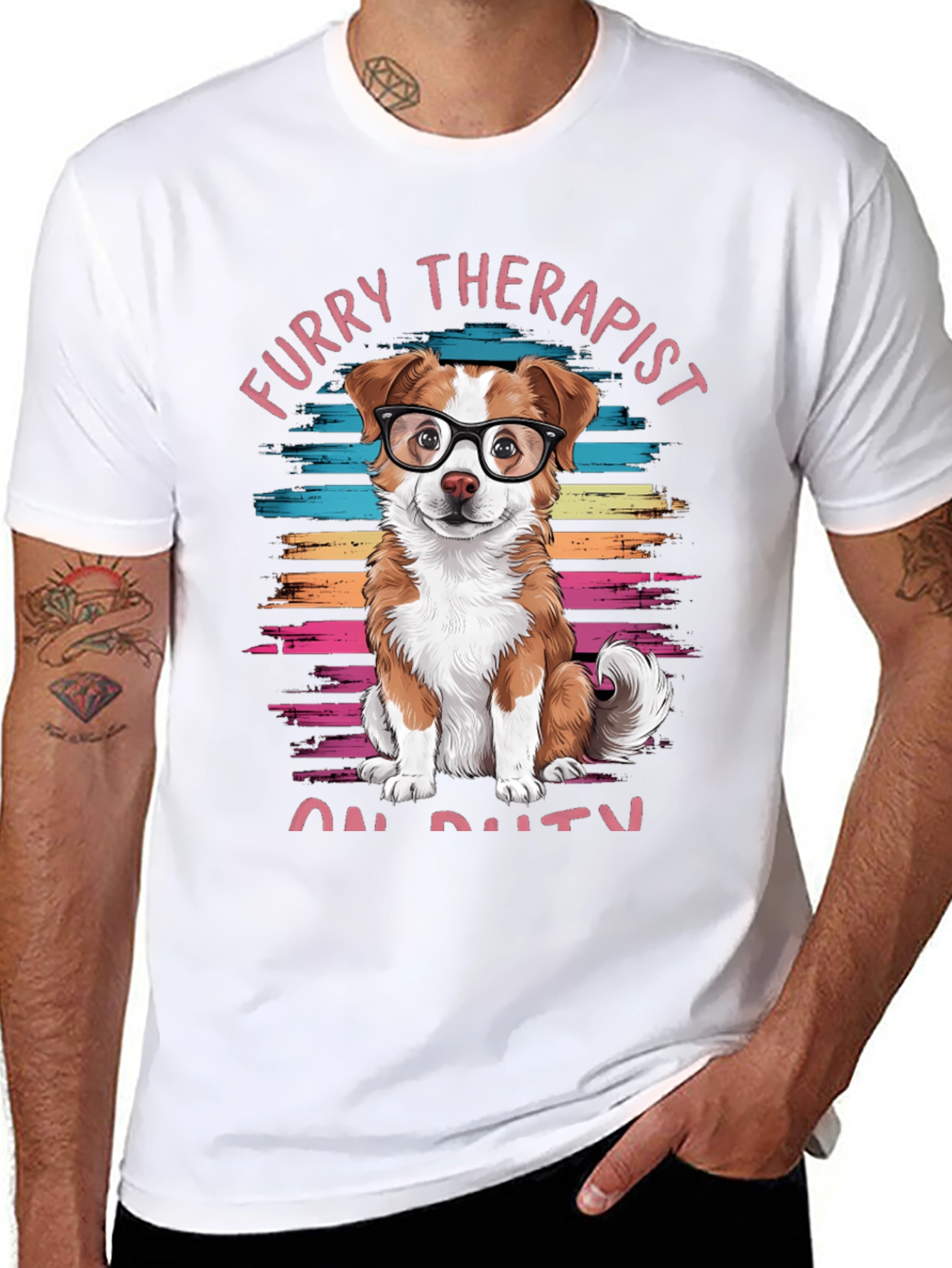 Furry Therapist On Duty Graphic Tee