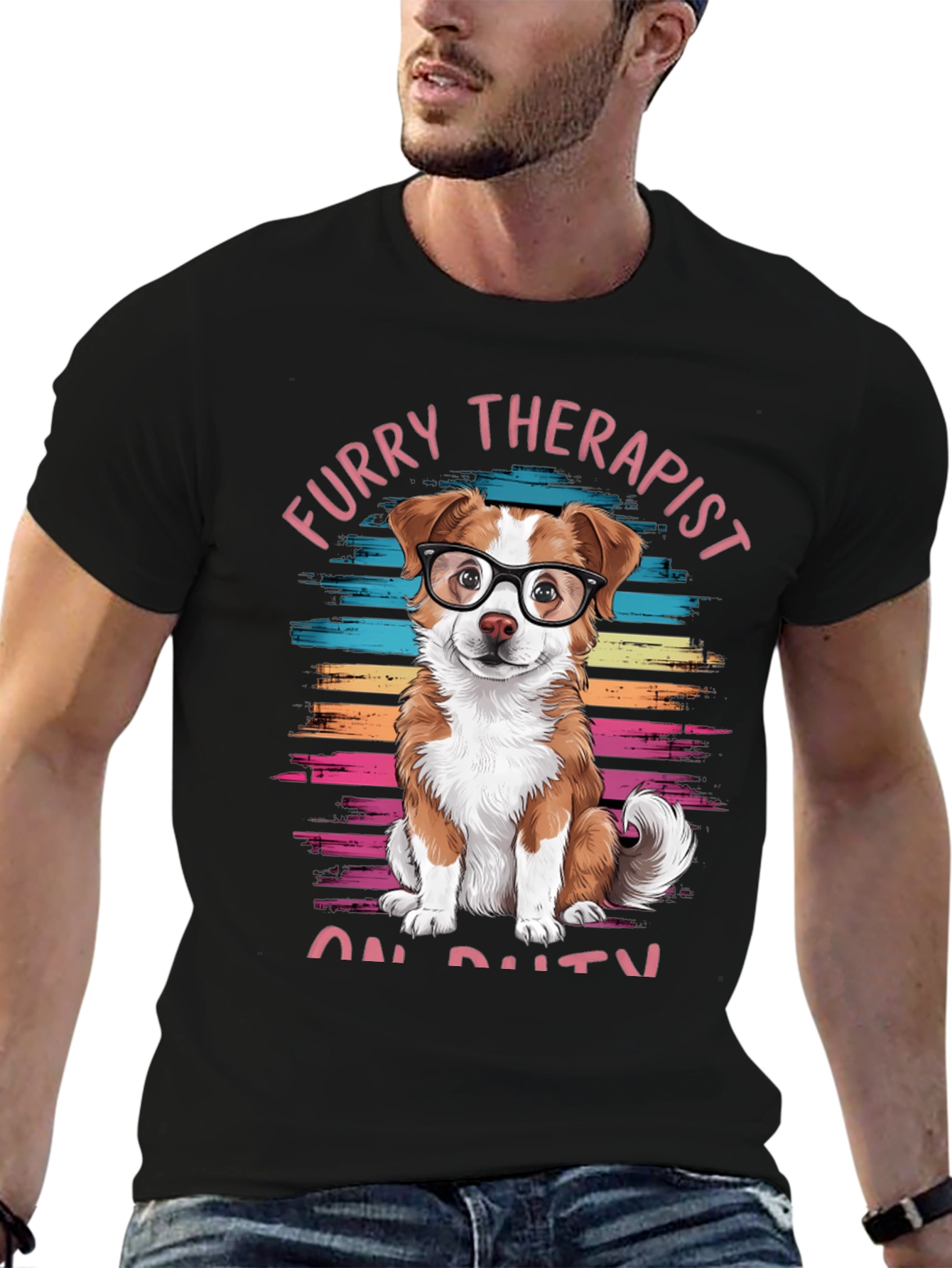 Furry Therapist On Duty Graphic Tee