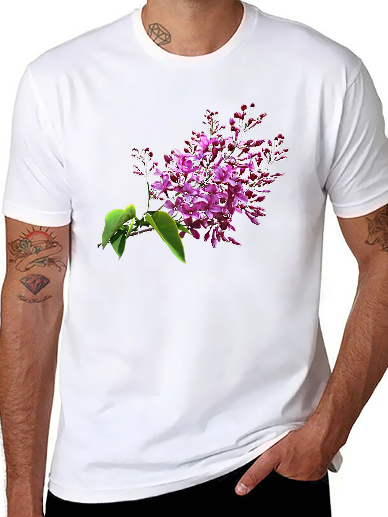 Floral Blossom Tee - Black