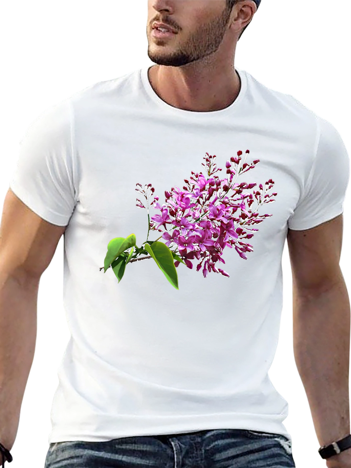 Floral Blossom Tee - Black