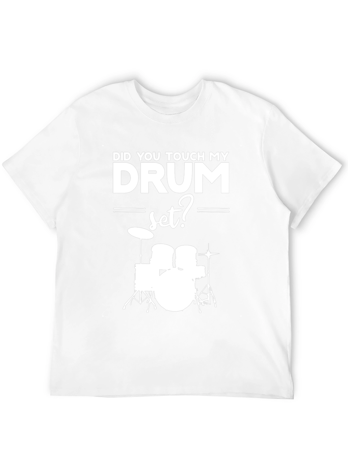 Drum Set Graphic T-Shirt - Musicians Humor Tee