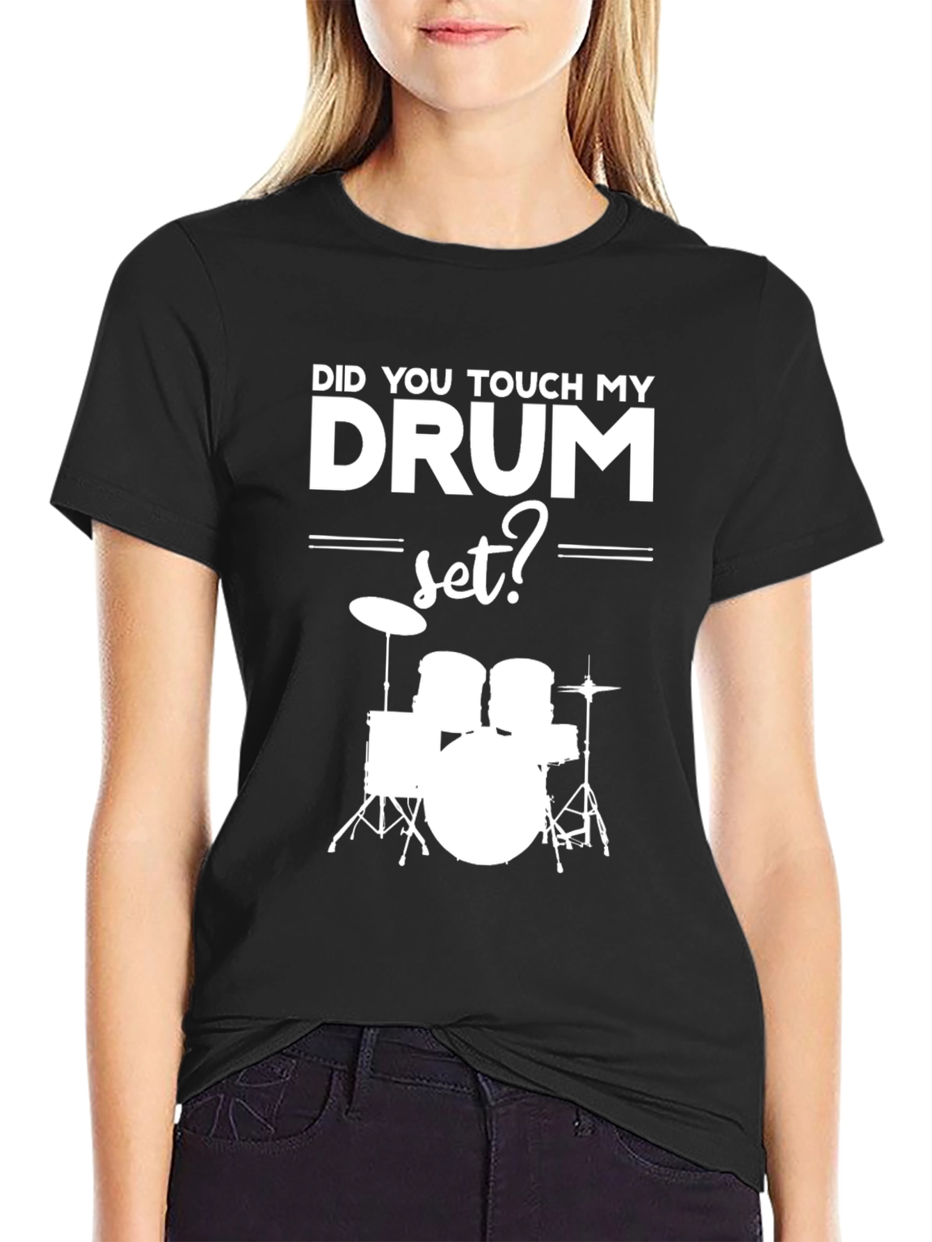 Drum Set Graphic T-Shirt - Musicians Humor Tee