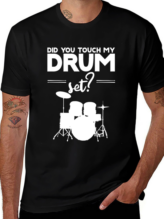 Drum Set Graphic T-Shirt - Musicians Humor Tee