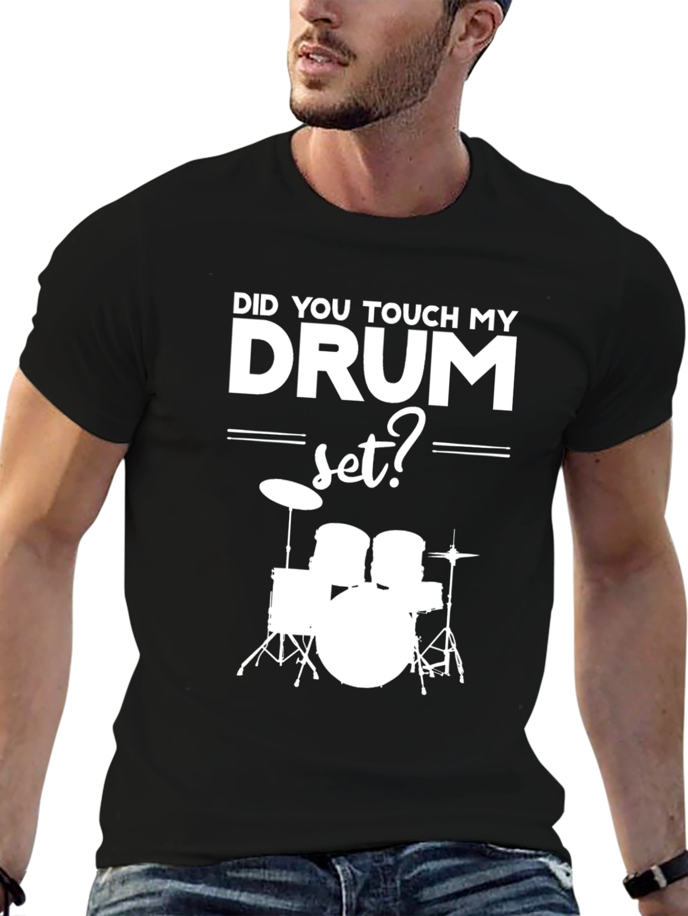 Drum Set Graphic T-Shirt - Musicians Humor Tee
