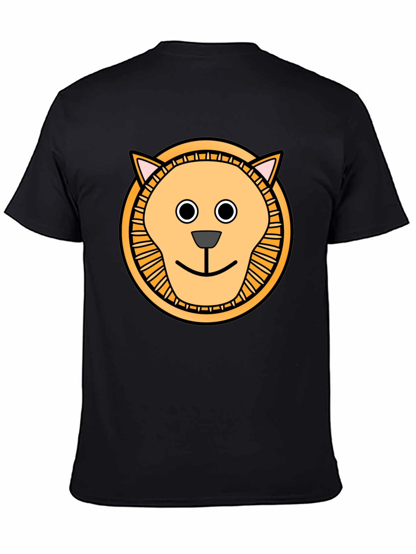 Lion Graphic Tee - Cute Cartoon Animal T-Shirt