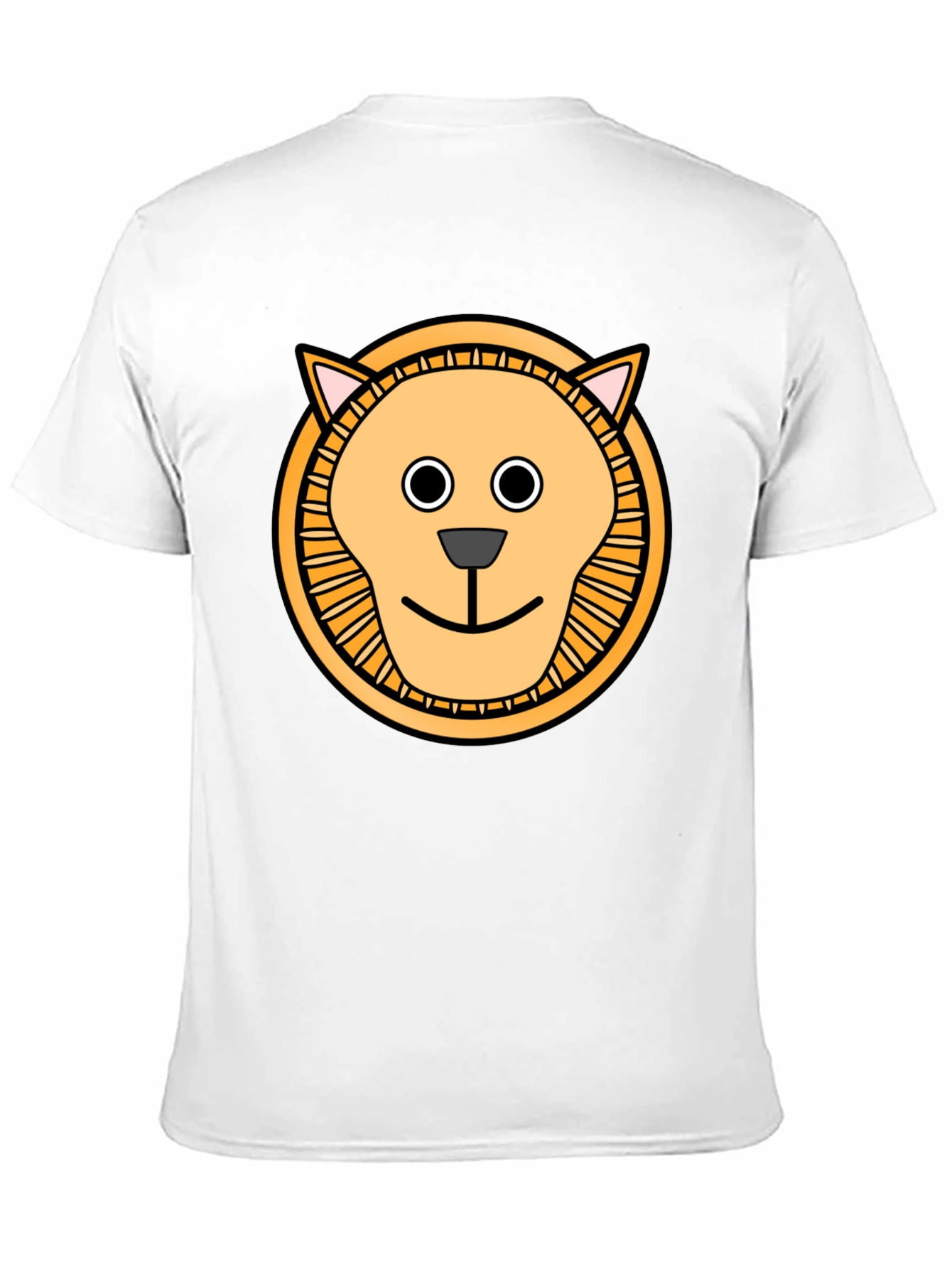 Lion Graphic Tee - Cute Cartoon Animal T-Shirt