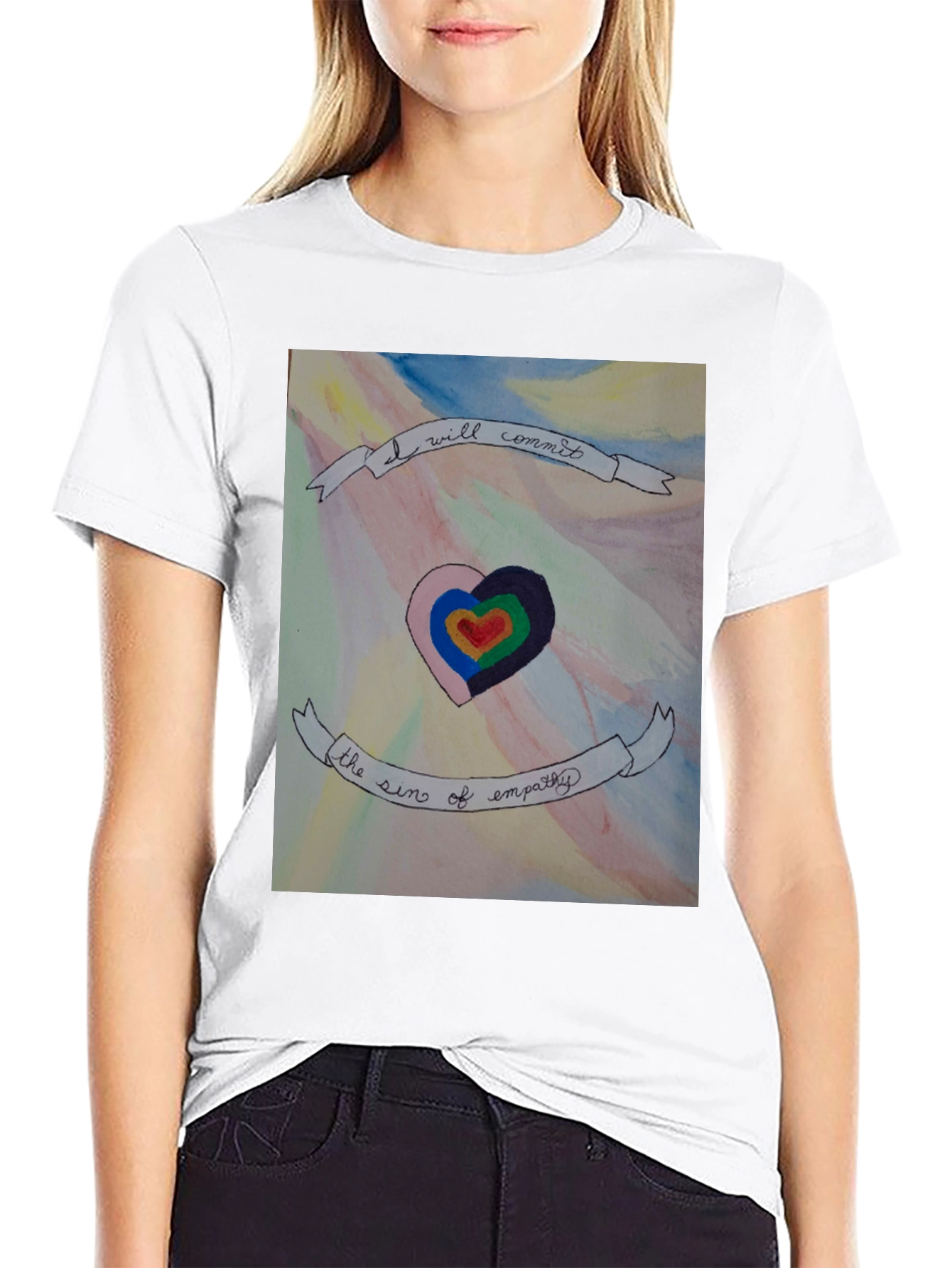 Empathy Sin Heart T-Shirt - Expressive Graphic Tee