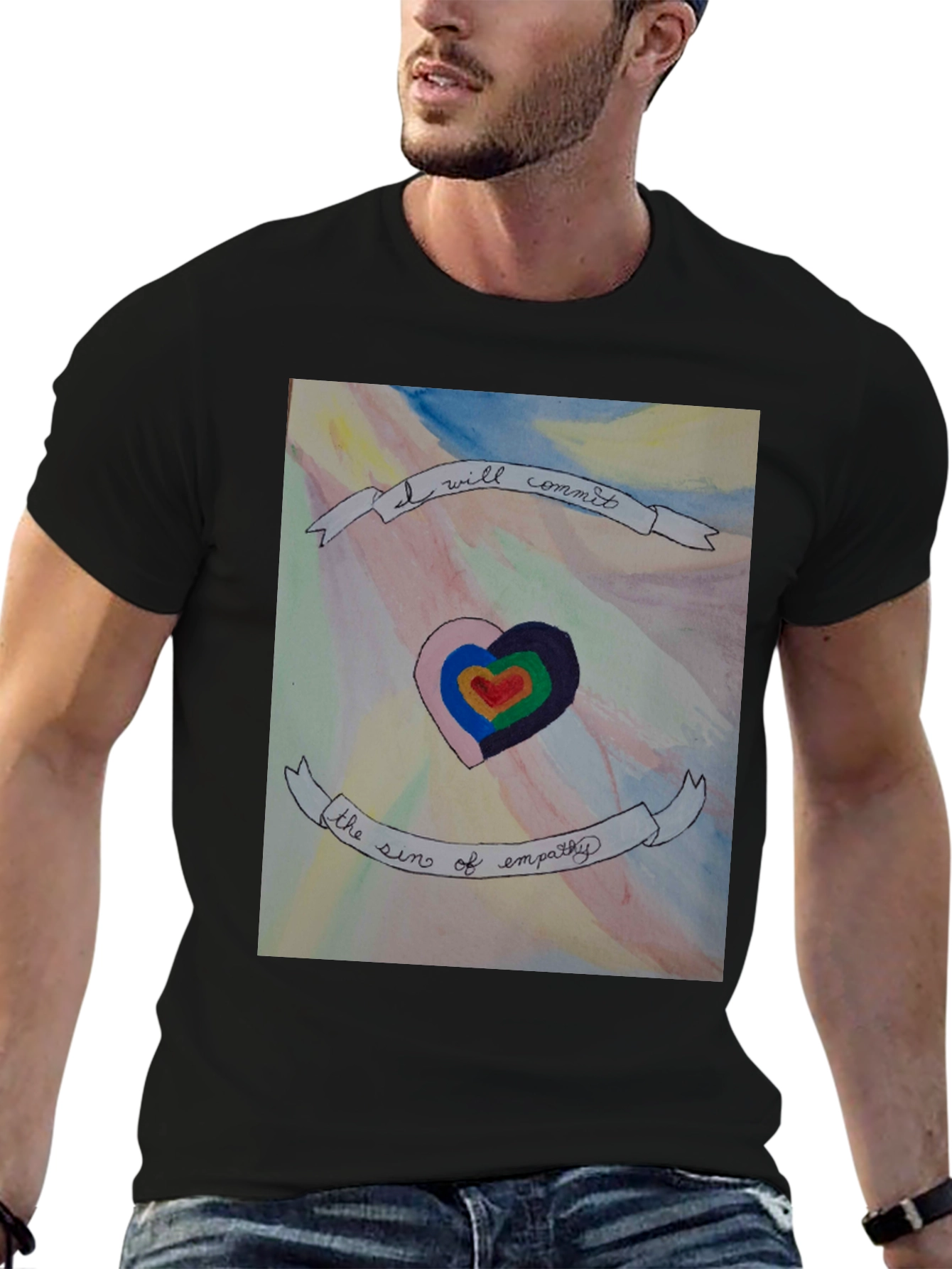 Empathy Sin Heart T-Shirt - Expressive Graphic Tee