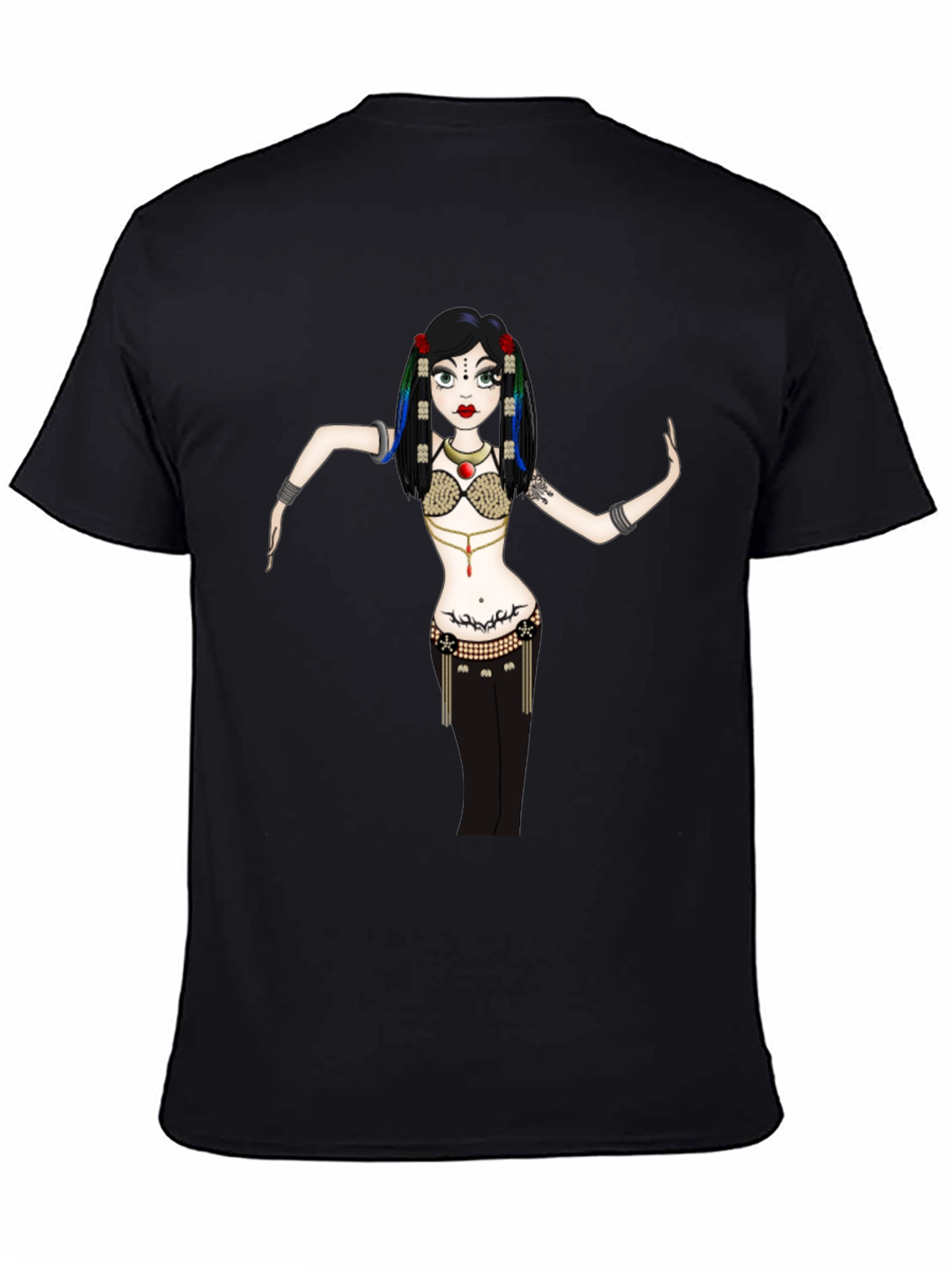 Belly Dancer Graphic Tee - Unique Design!
