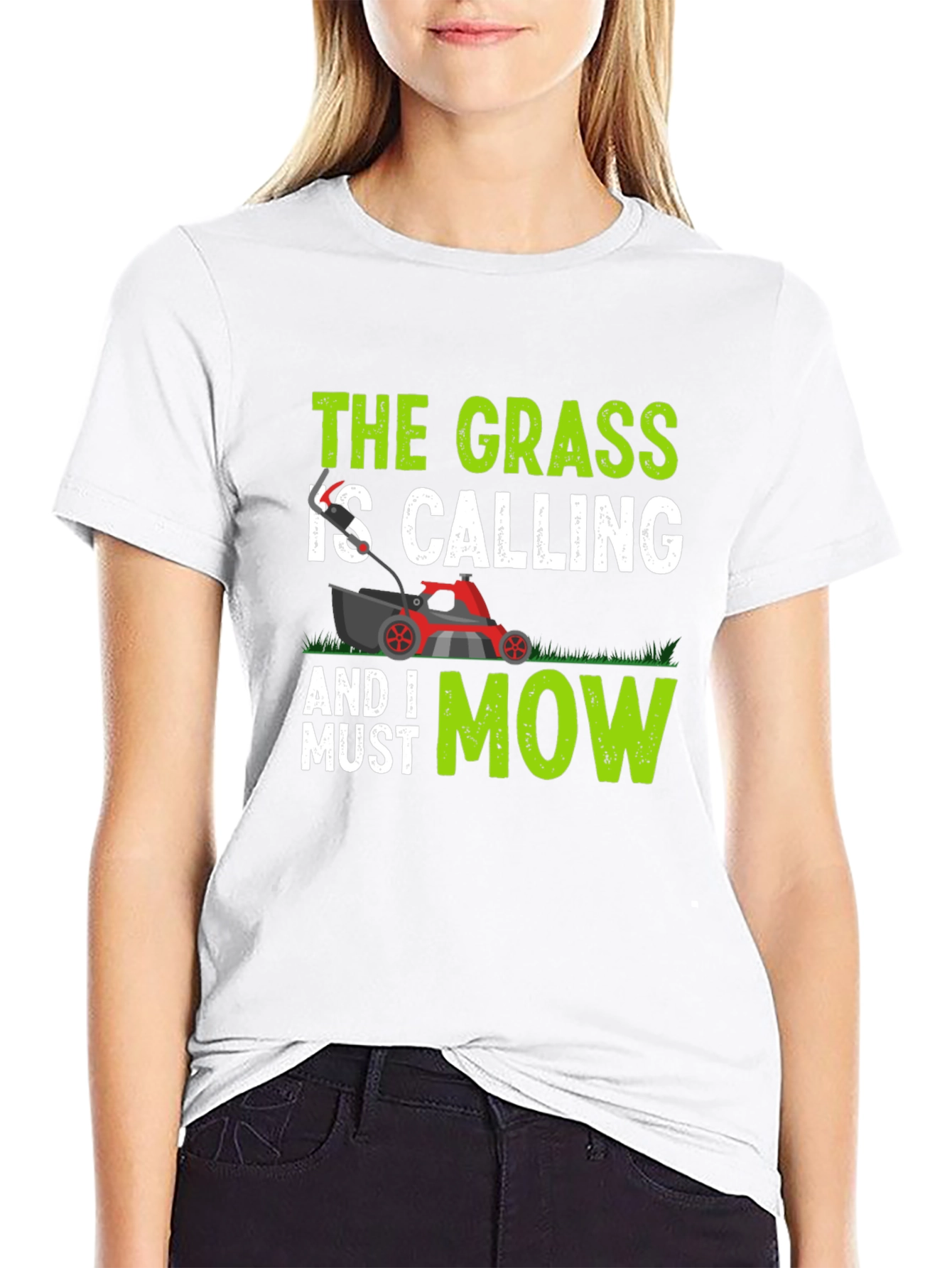 The Grass Is Calling T-Shirt - Lawn Mowing Tee