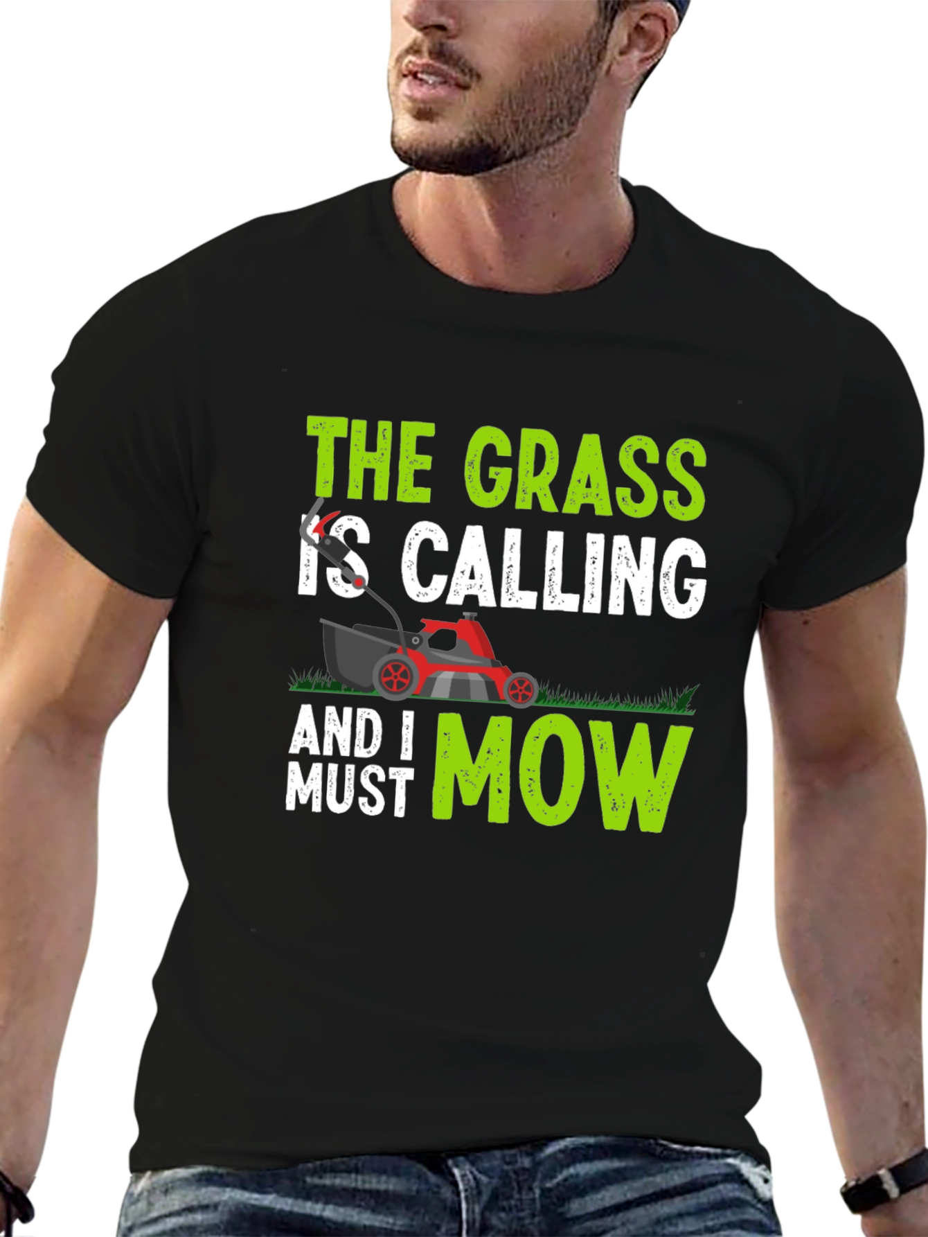 The Grass Is Calling T-Shirt - Lawn Mowing Tee