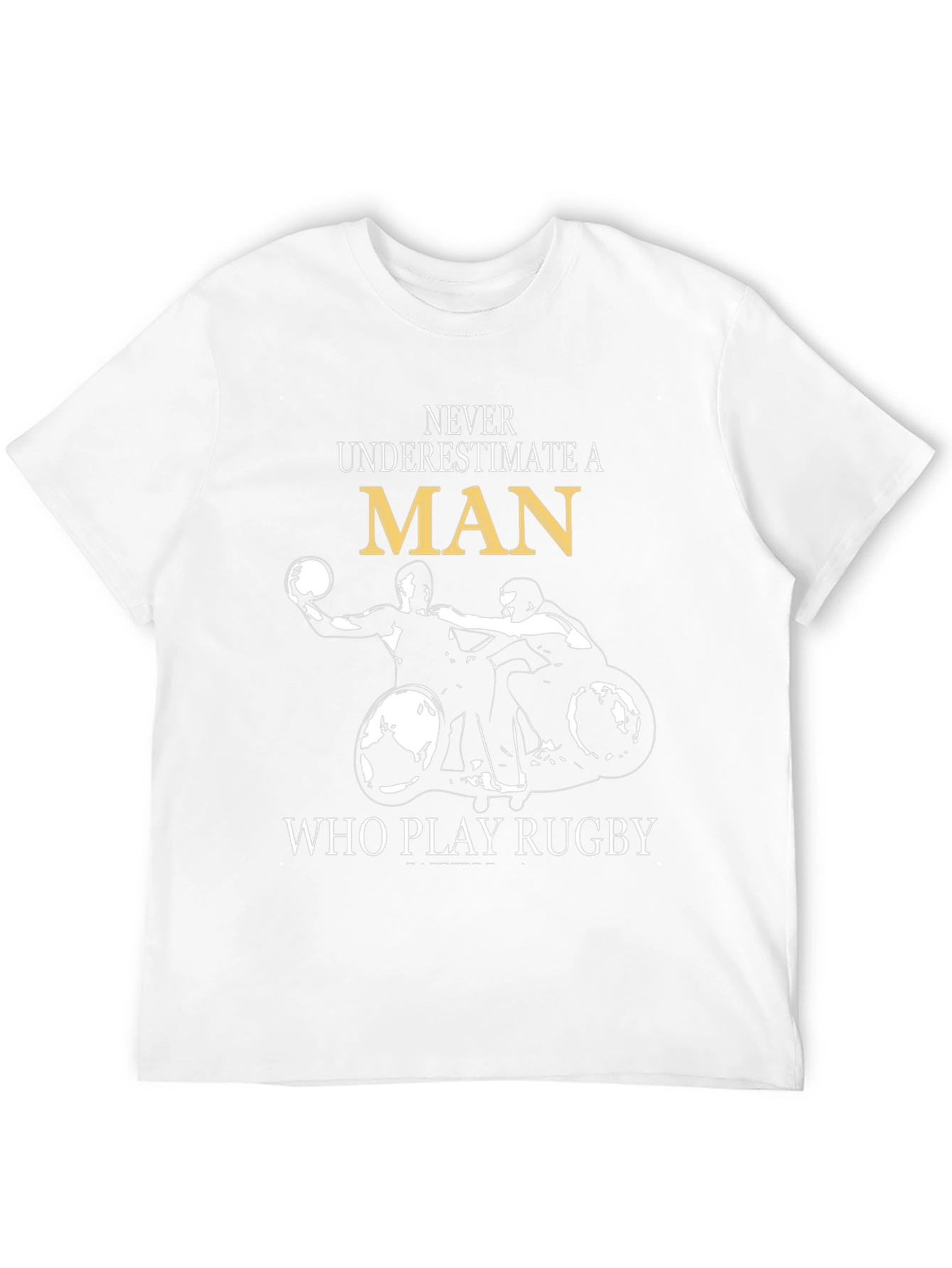Rugby Wheelchair Black T-Shirt