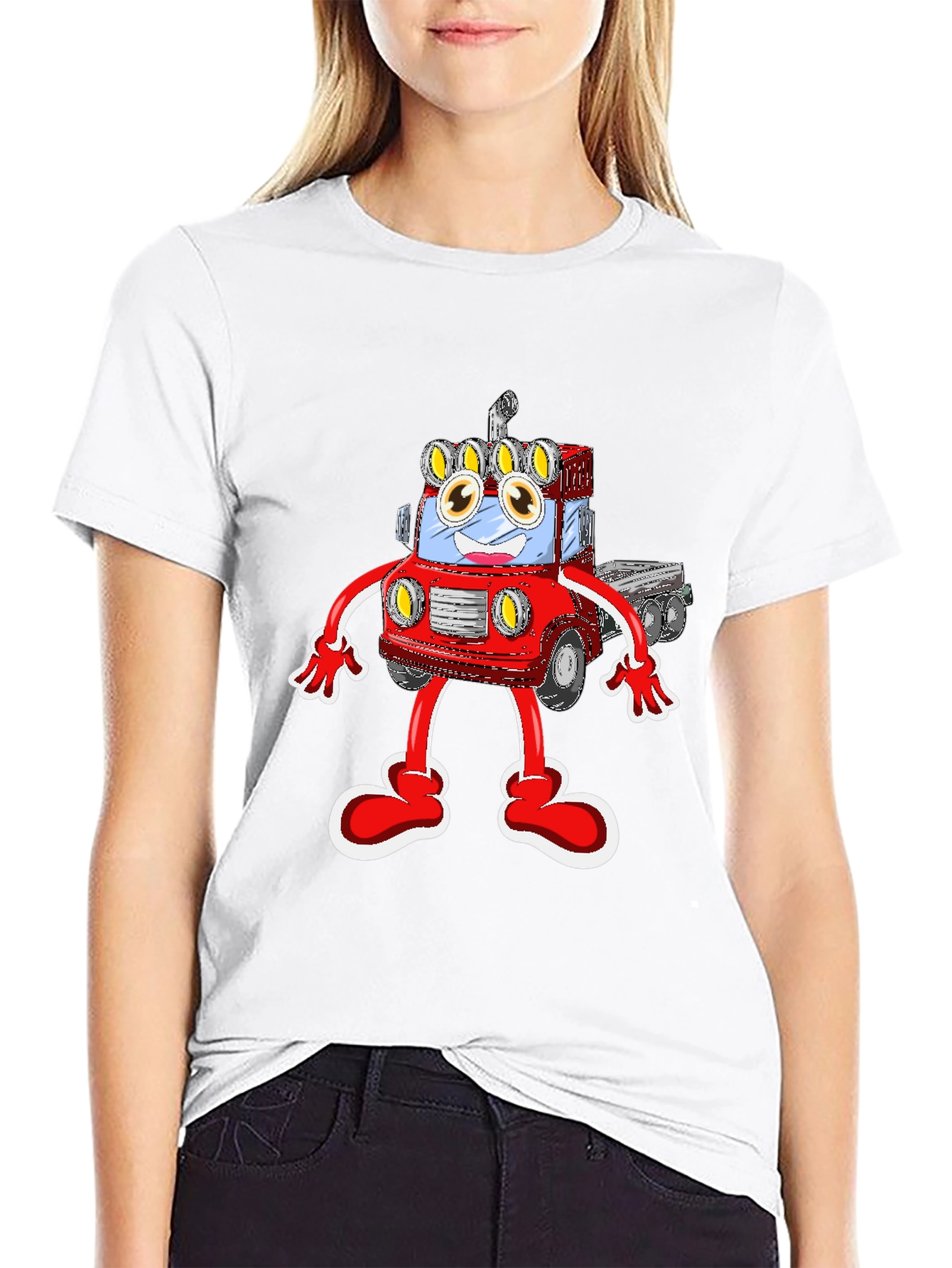 Cartoon Truck T-Shirt: Fun & Unique!