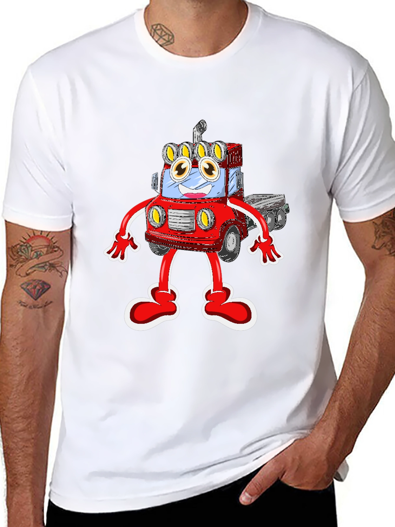 Cartoon Truck T-Shirt: Fun & Unique!
