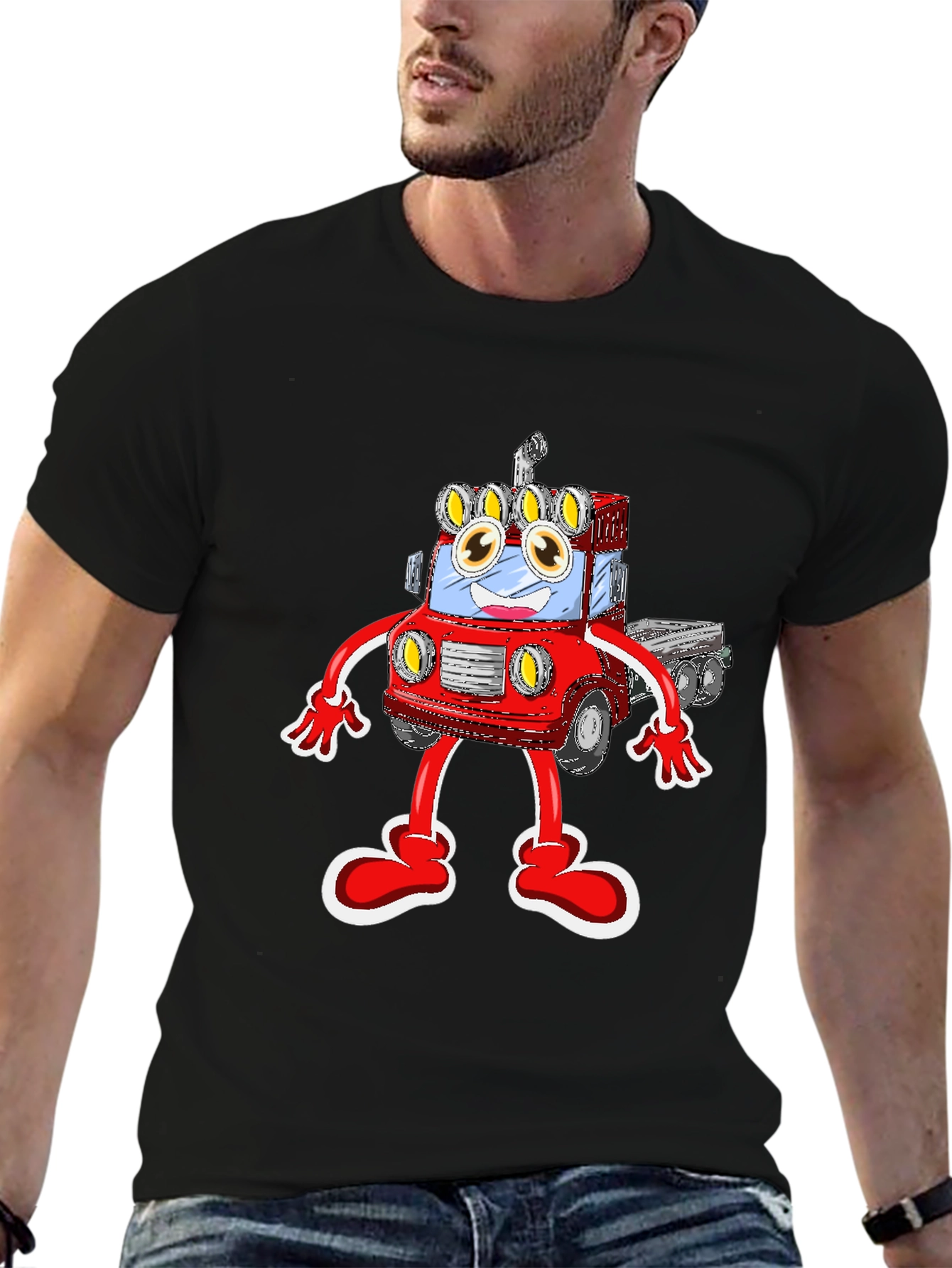 Cartoon Truck T-Shirt: Fun & Unique!