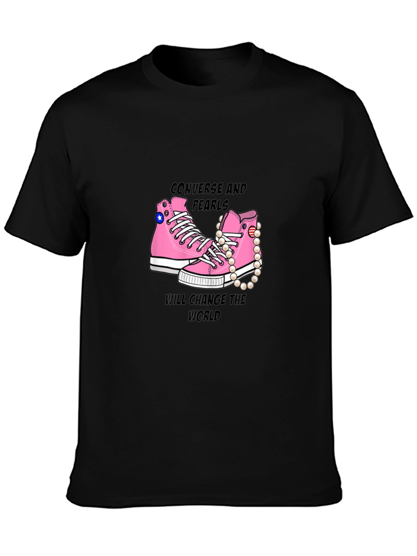 Converse and Pearls T-Shirt