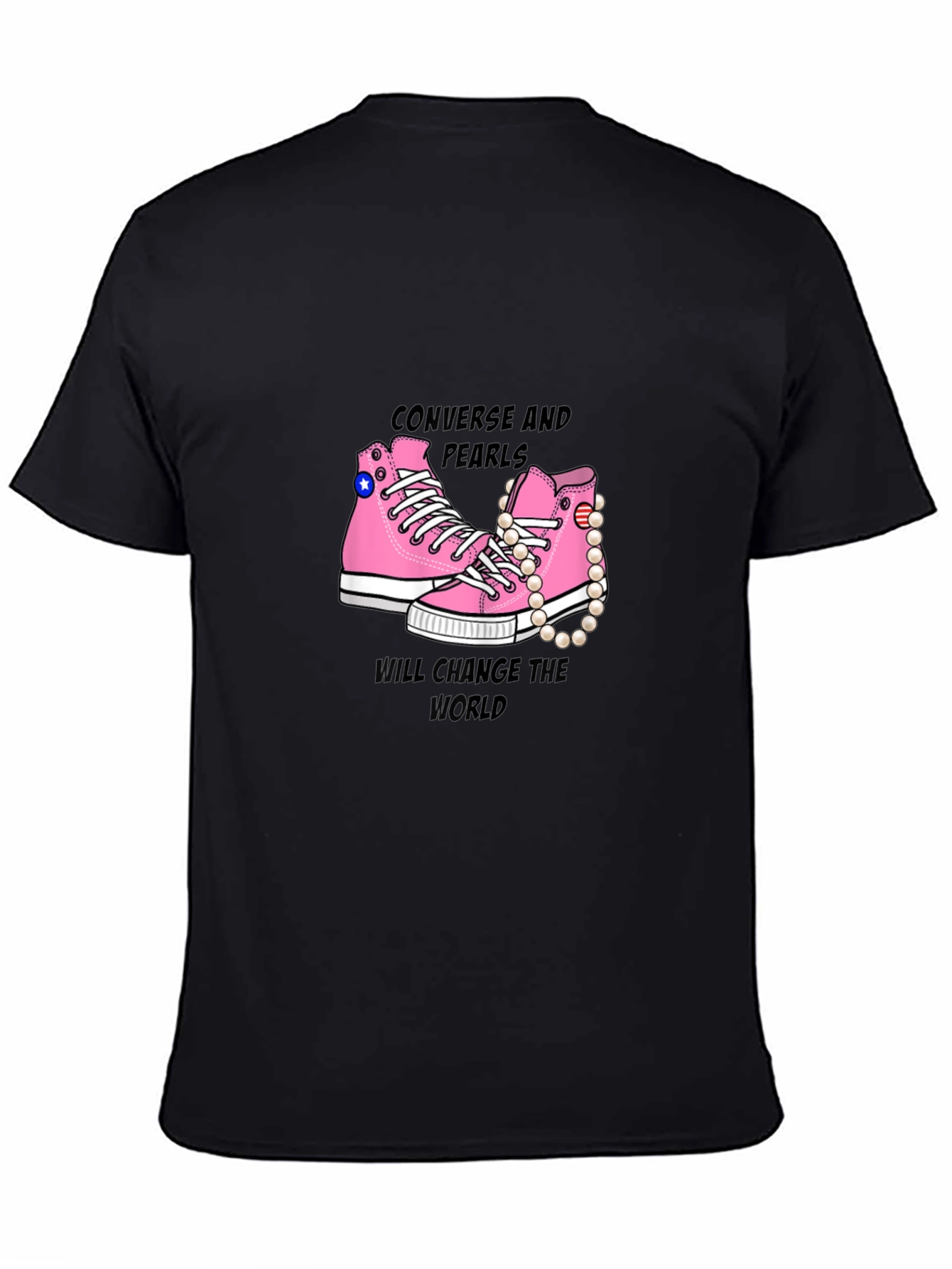 Converse and Pearls T-Shirt