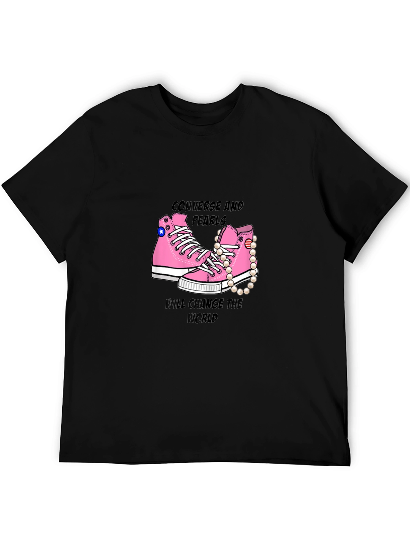Converse and Pearls T-Shirt