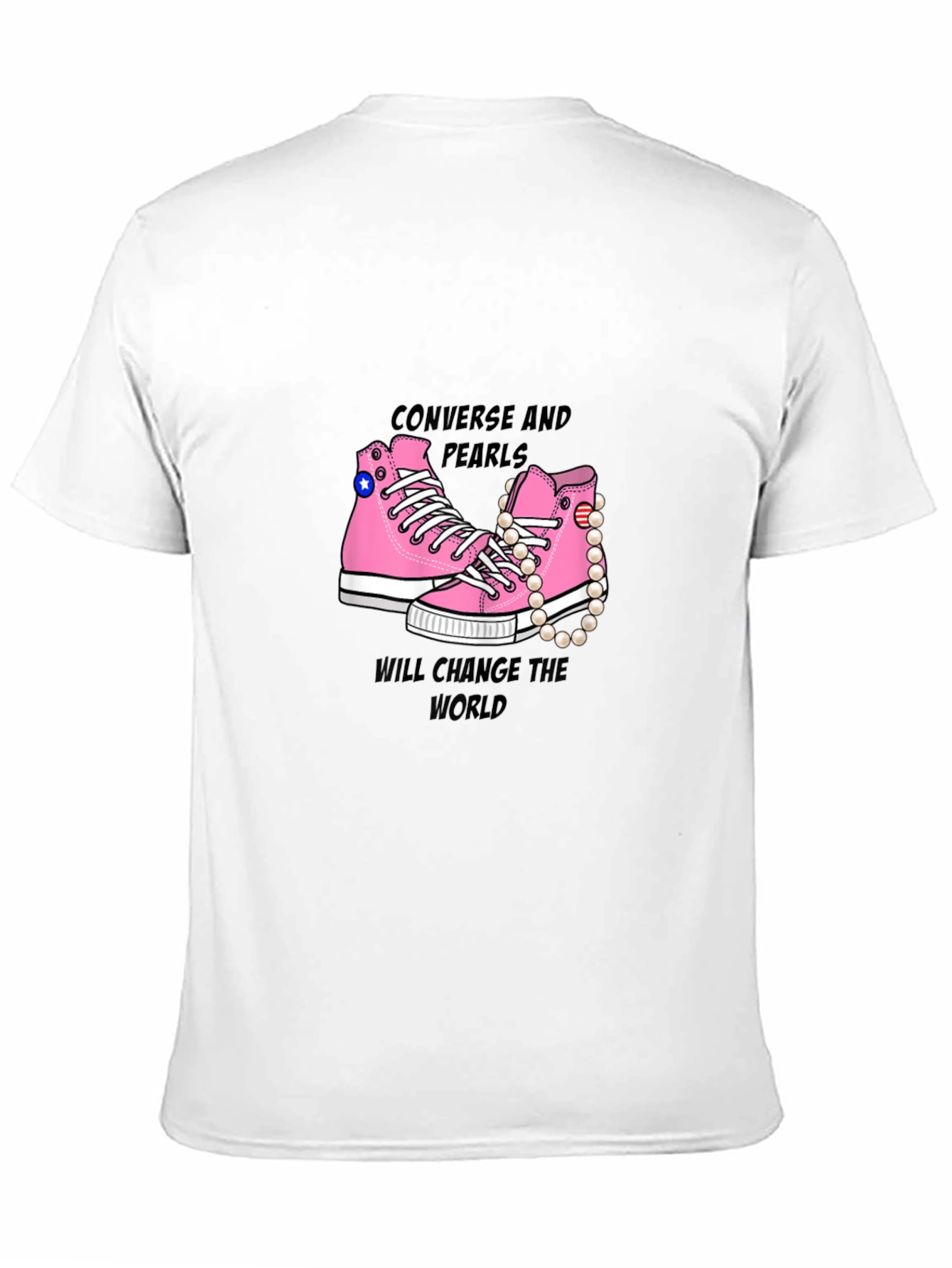 Converse and Pearls T-Shirt