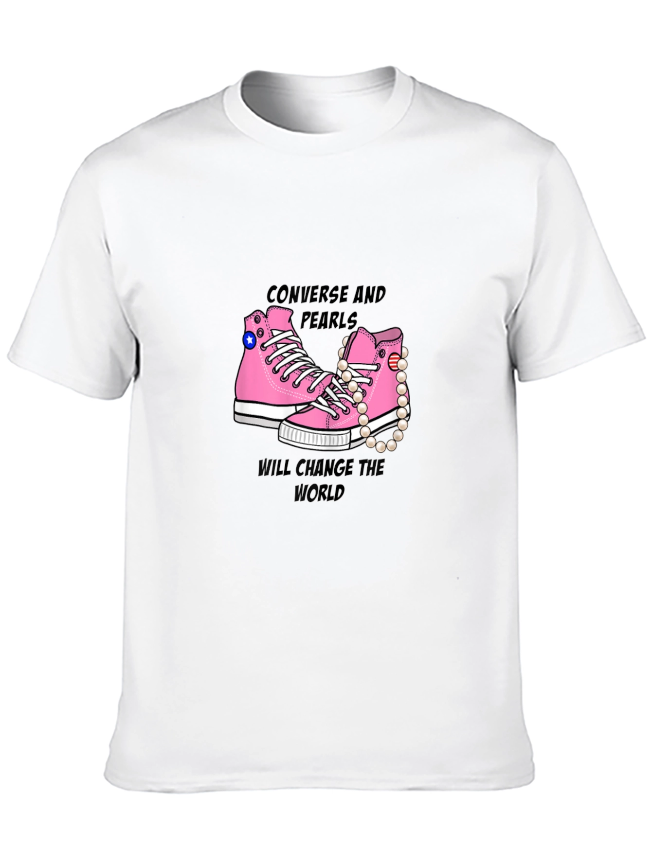 Converse and Pearls T-Shirt