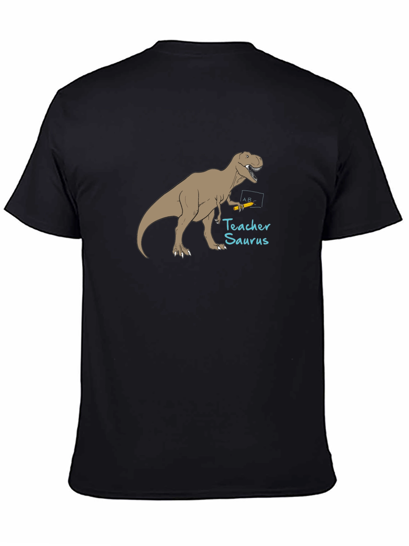 Teacher Saurus Black T-Shirt