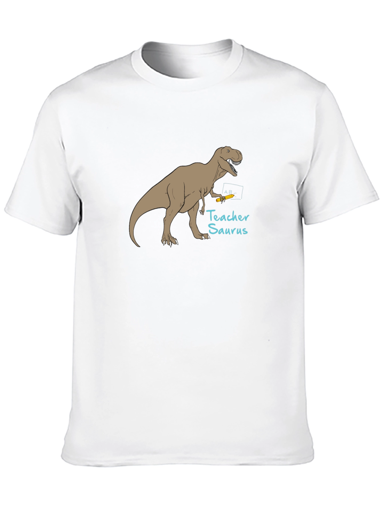 Teacher Saurus Black T-Shirt