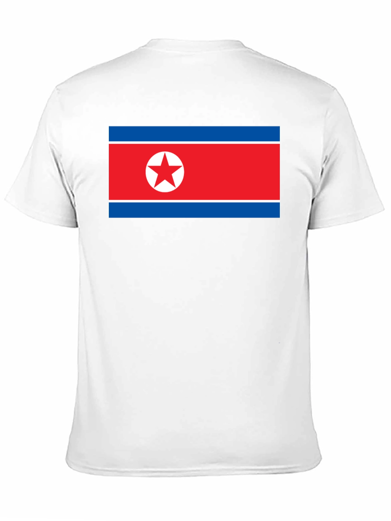 North Korea Flag Graphic T-Shirt - Black