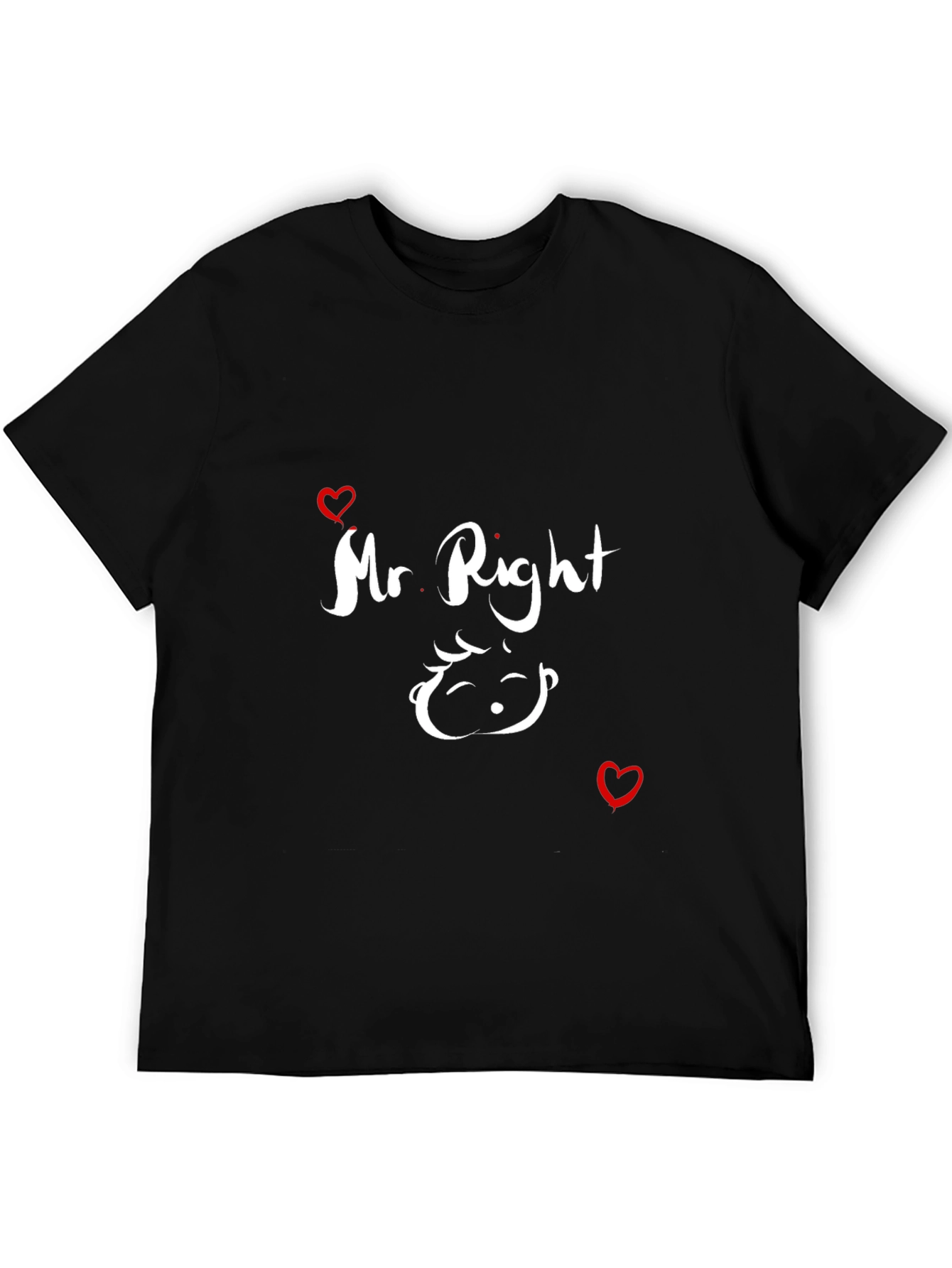 Mr. Right Graphic Tee - Cute Couple Shirt