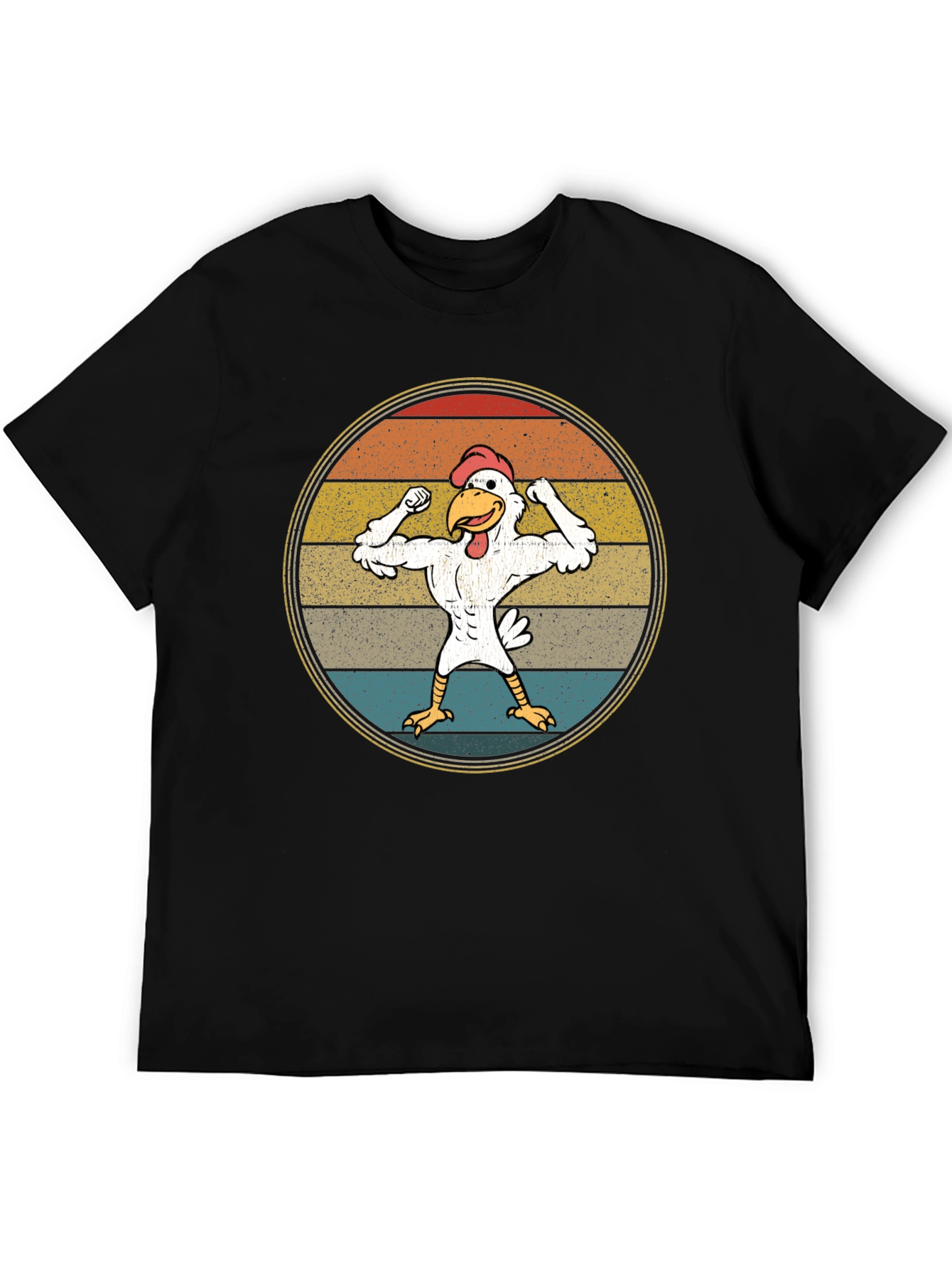 Retro Buff Chicken T-Shirt