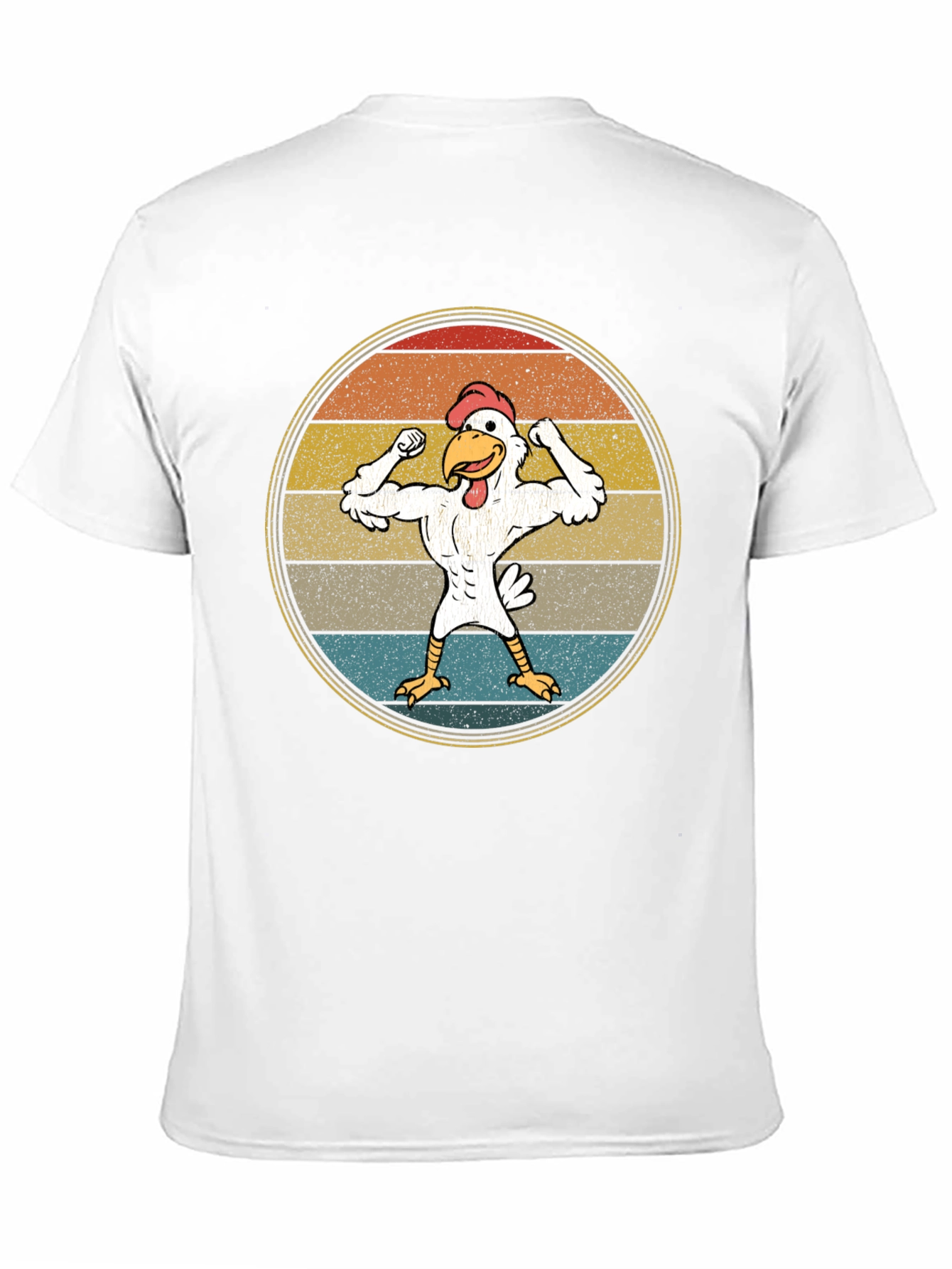 Retro Buff Chicken T-Shirt