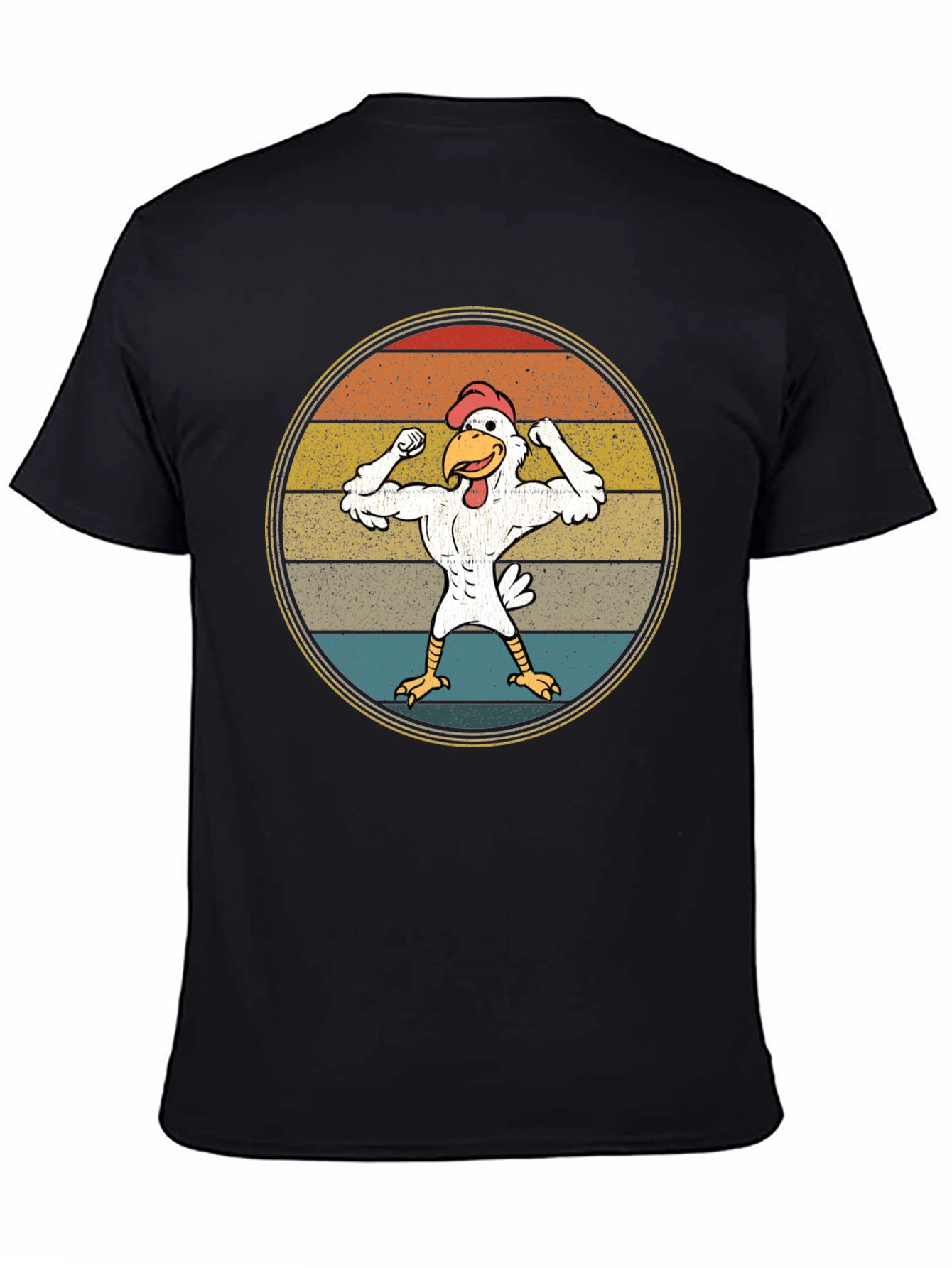 Retro Buff Chicken T-Shirt